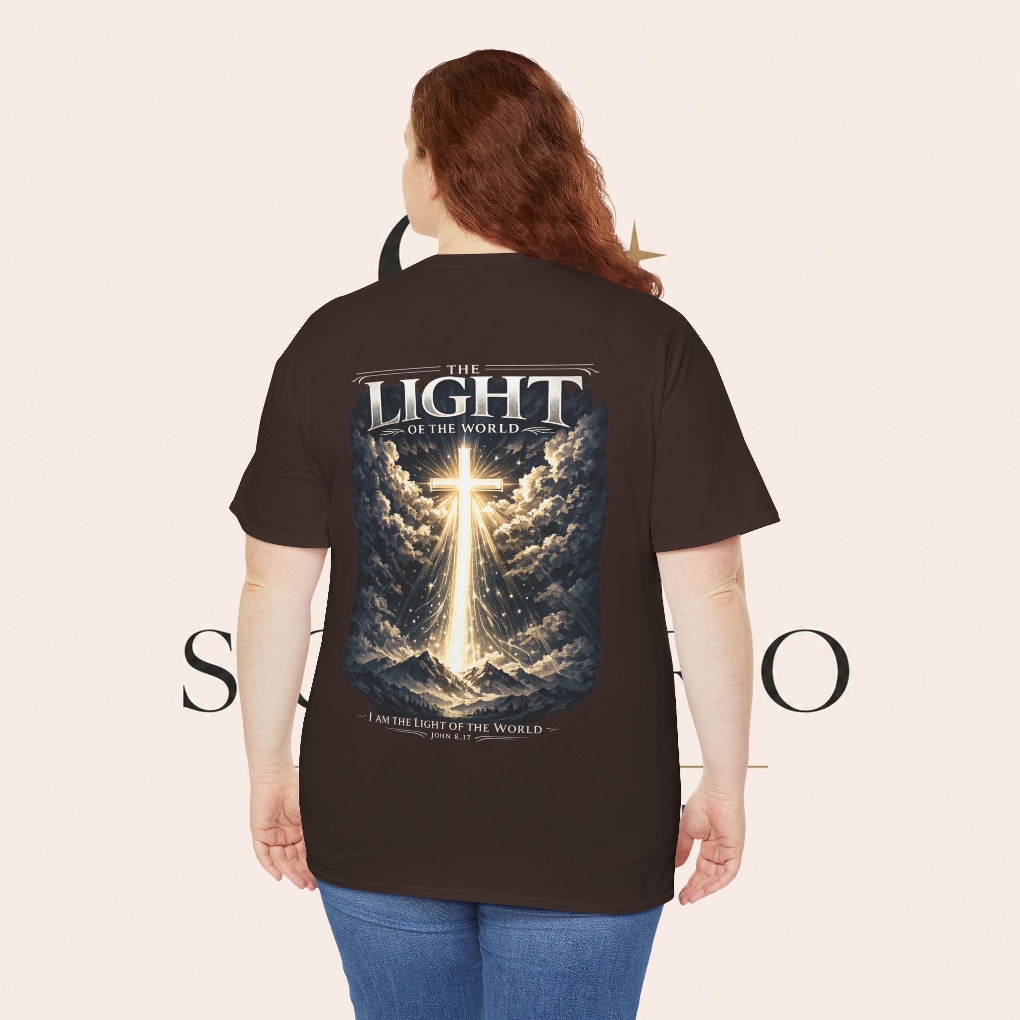 T‑Shirt — “The Light of the World” Graphic Tee (Christian Religious Design)