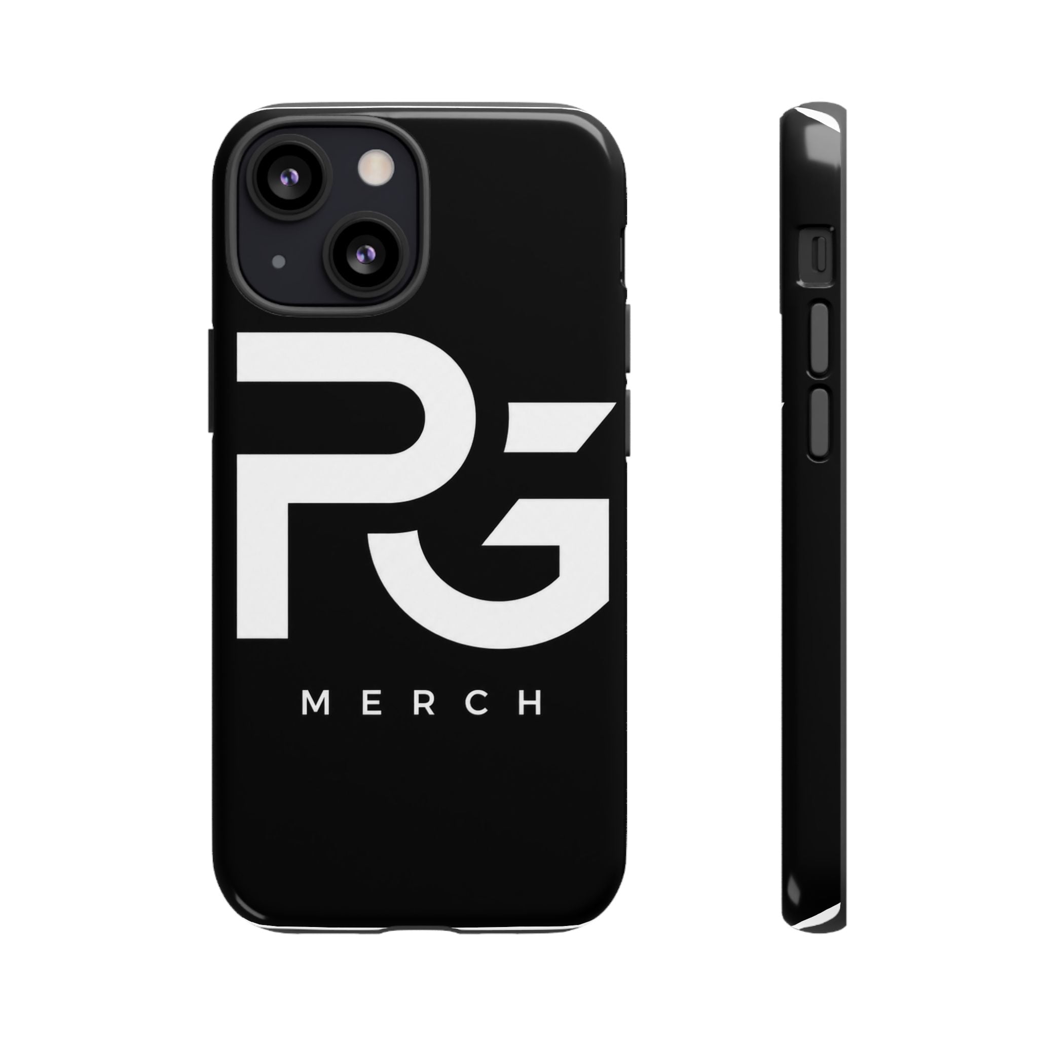 PG CUSTOMIZED RG Merch Tough Phone Case – Black Protective Phone Cover with Bold Logo