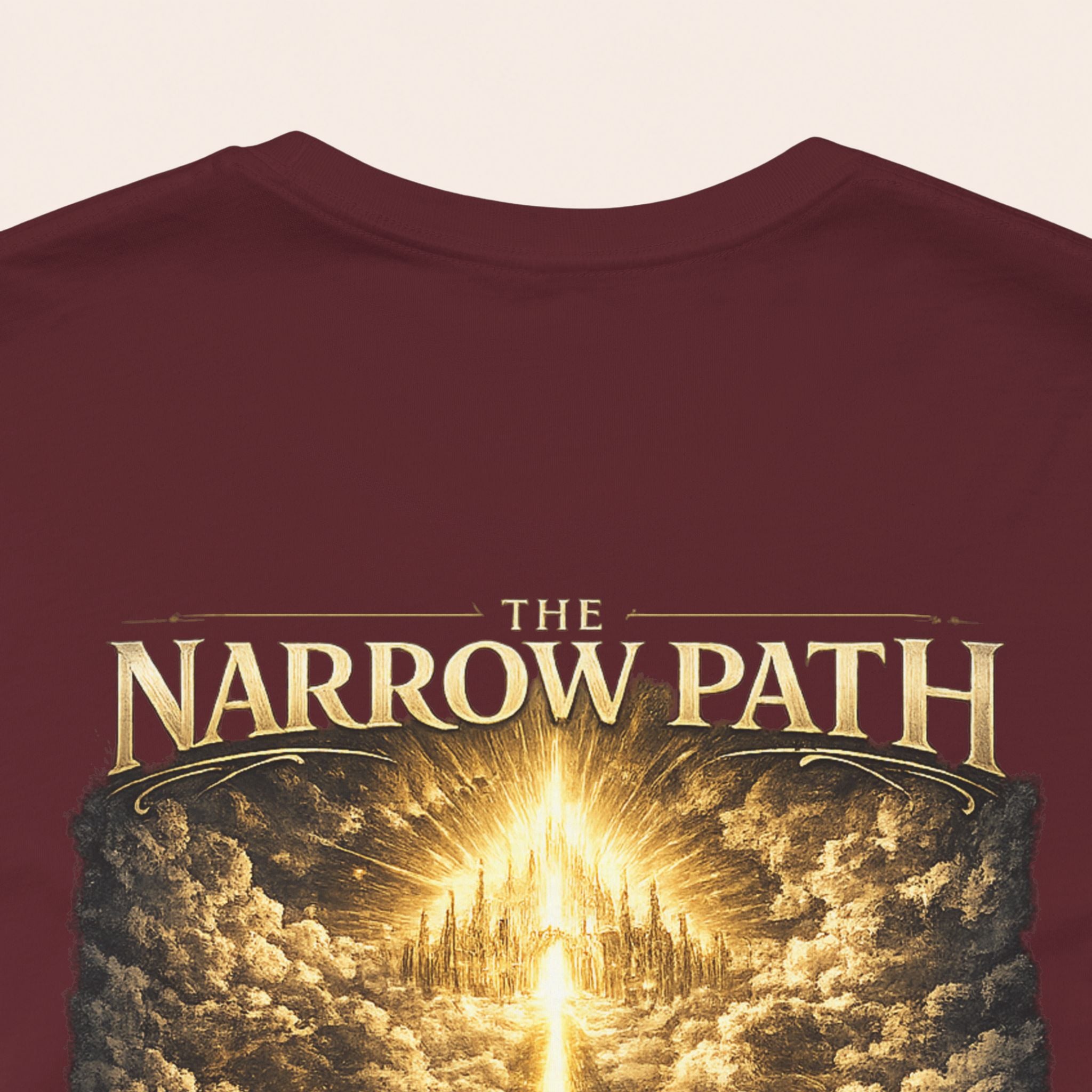 T-Shirt — 'The Narrow Path' Golden Light Graphic Tee