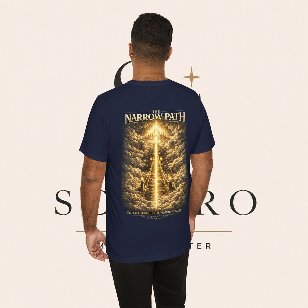 T-Shirt — 'The Narrow Path' Golden Light Graphic Tee