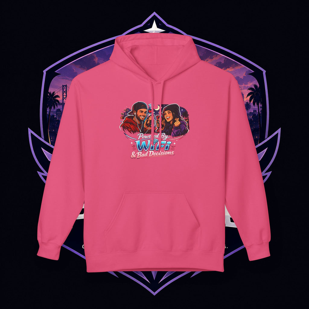 LDR inspired Retro '80s Vibes Hoodie — Neon Miami Movie Couple Design