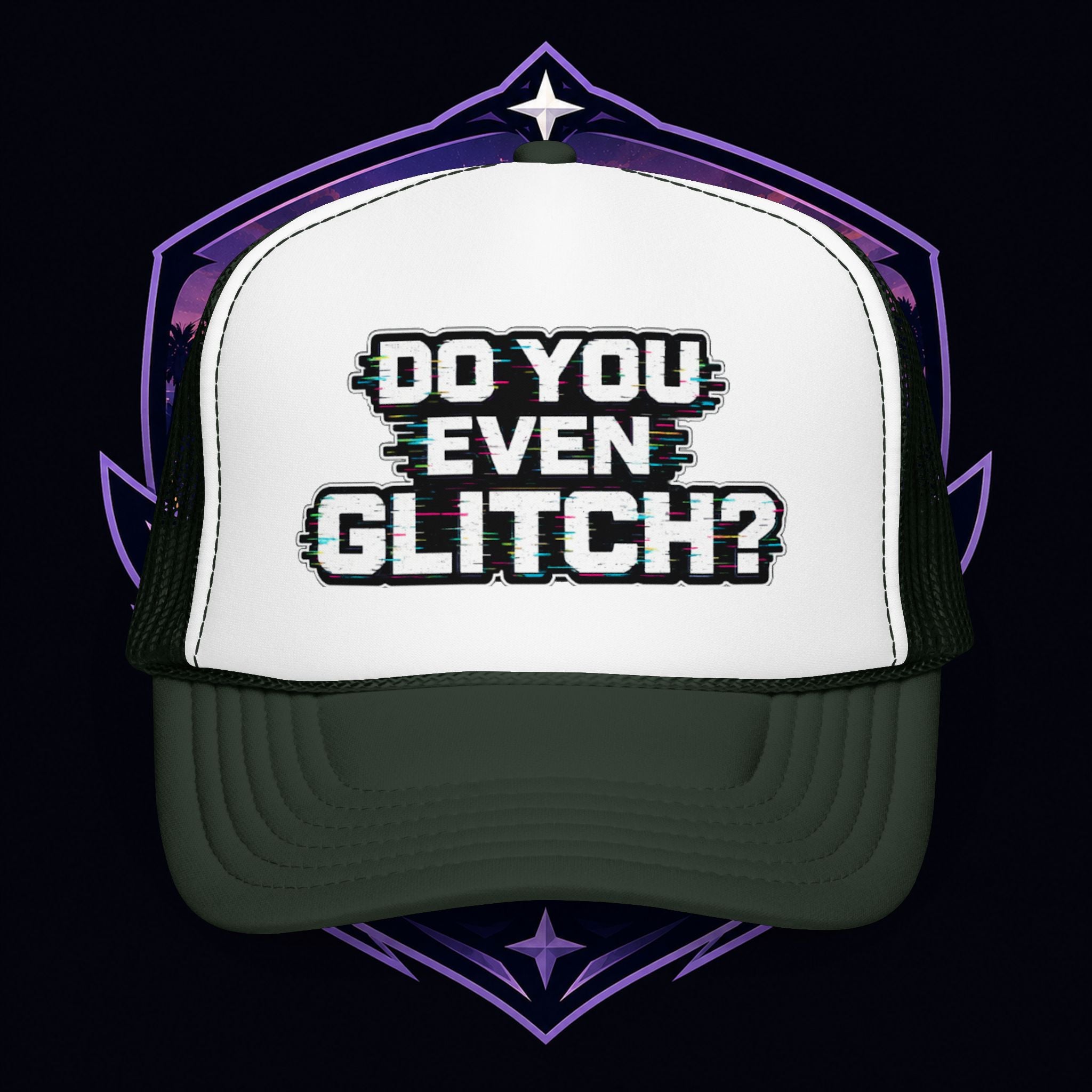 PG Lola's Do You Even Glitch? Foam Trucker Hat