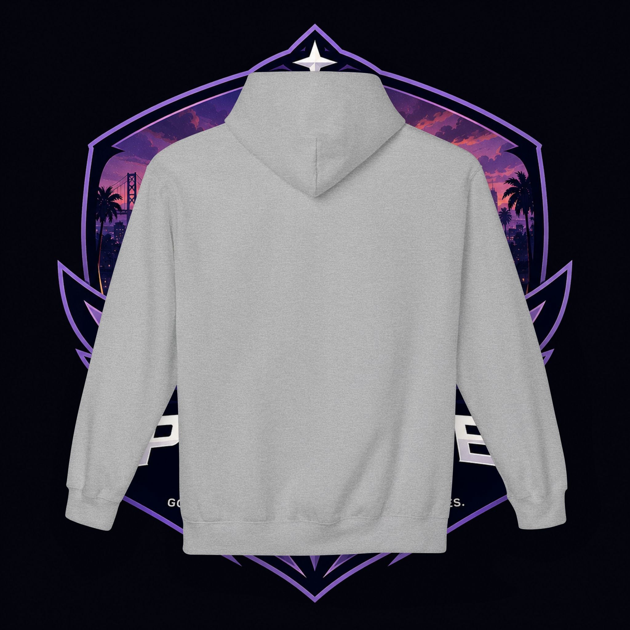 LDR inspired Retro '80s Vibes Hoodie — Neon Miami Movie Couple Design