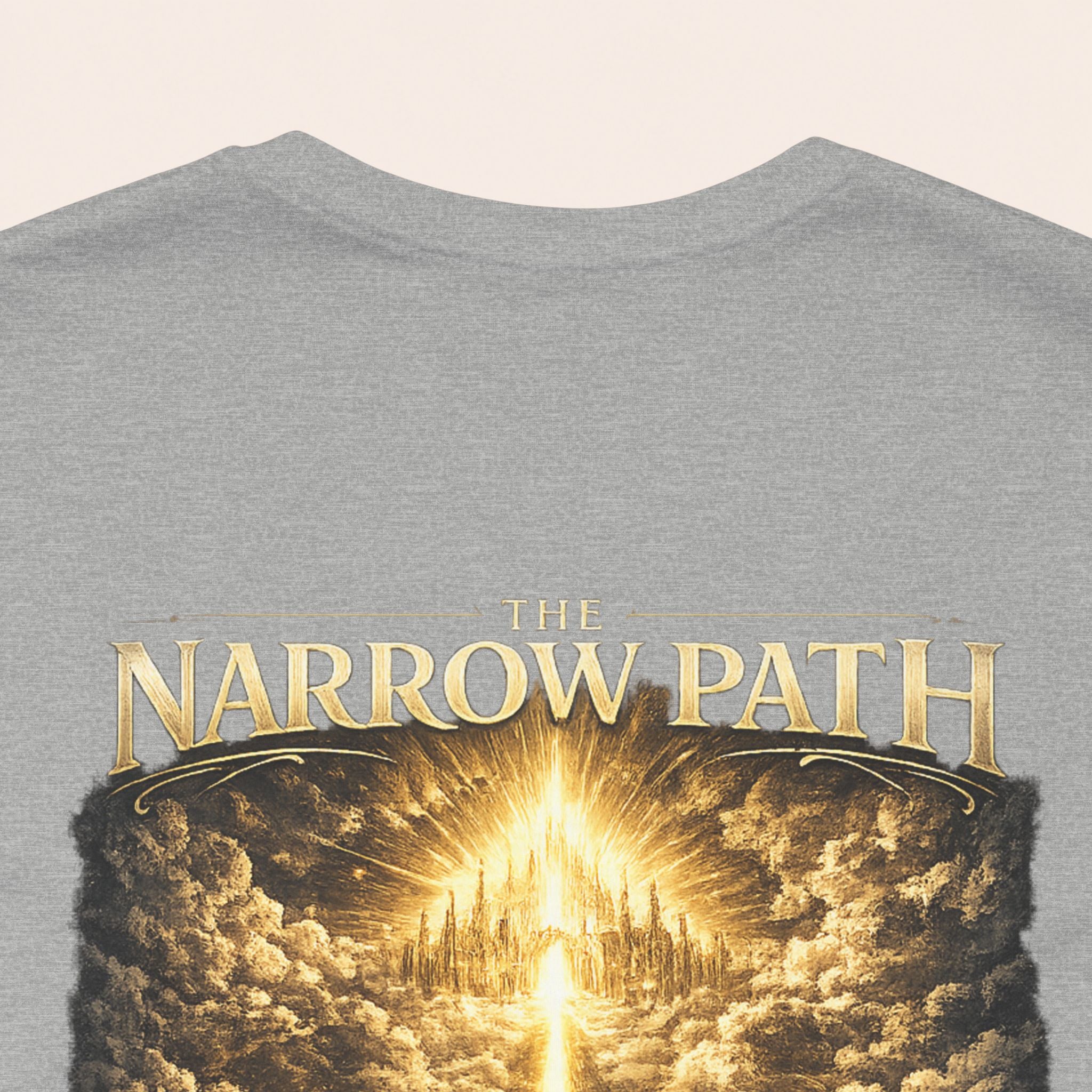 T-Shirt — 'The Narrow Path' Golden Light Graphic Tee