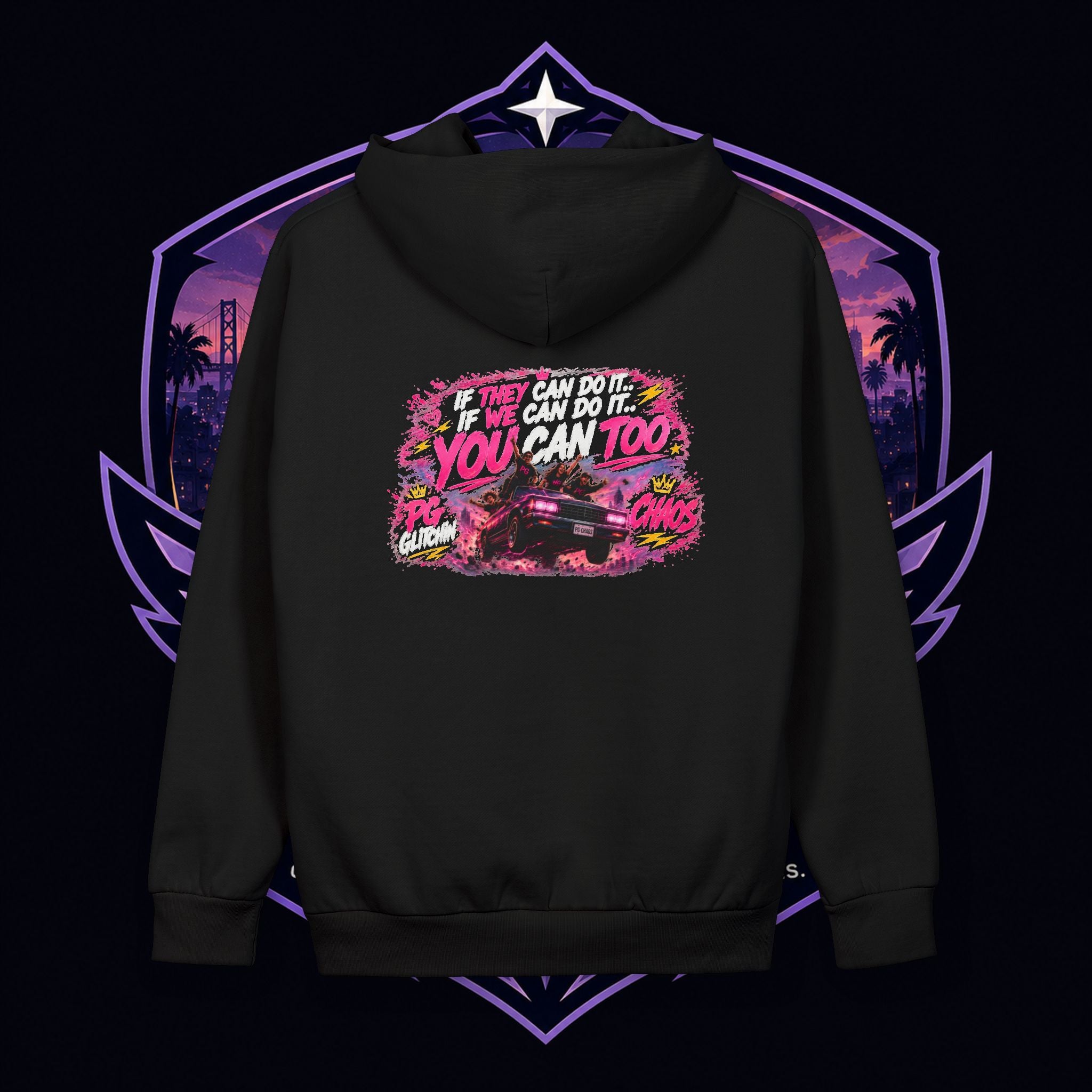 PG Daang I Can't Do It Hoodie — Retro Neon Streetwear Pullover