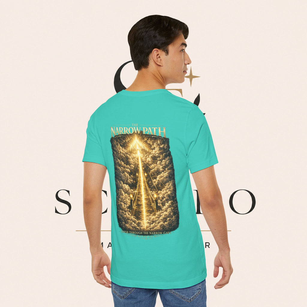T-Shirt — 'The Narrow Path' Golden Light Graphic Tee
