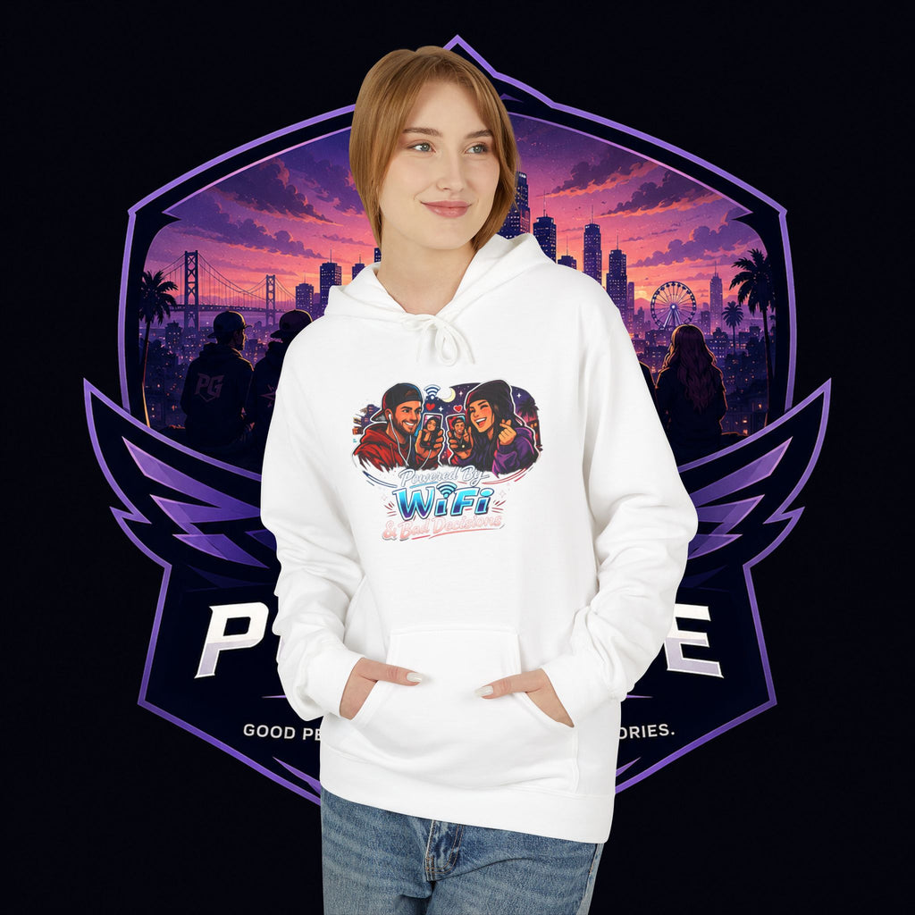 LDR inspired Retro '80s Vibes Hoodie — Neon Miami Movie Couple Design