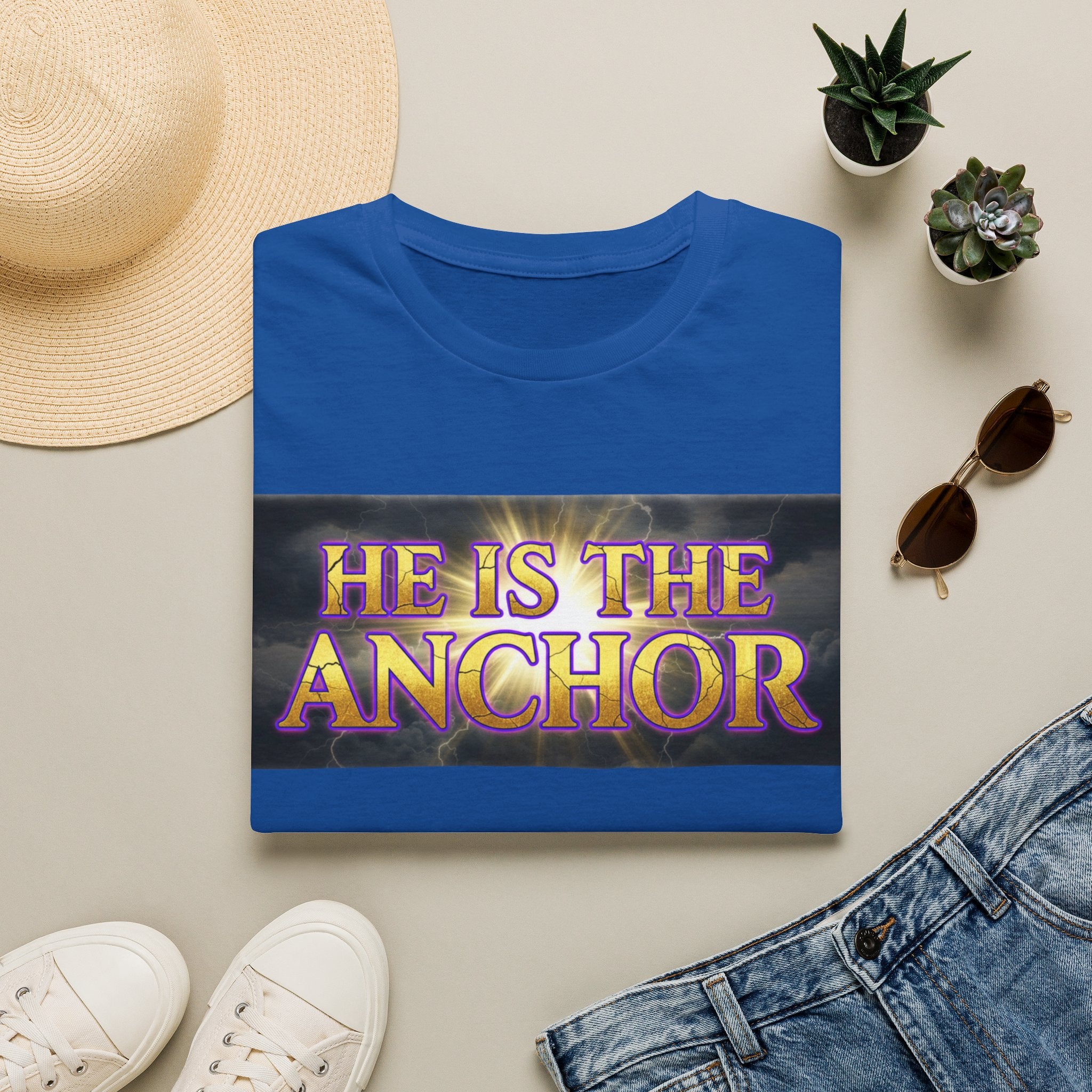 He Is The Anchor T-Shirt — Christian Faith Inspirational Tee