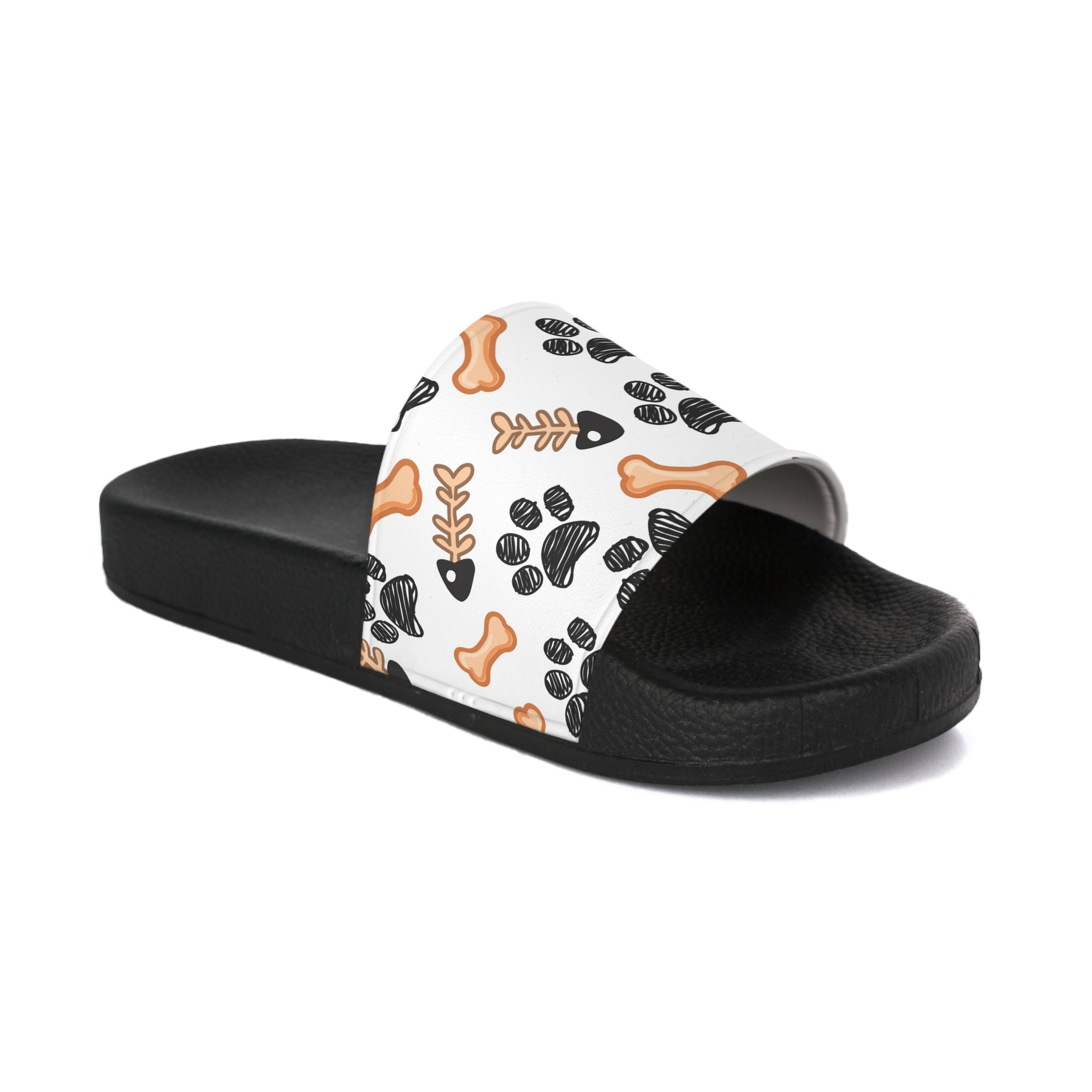 Dog Paw & Bone Slide Sandals — Women's Casual Summer Slides