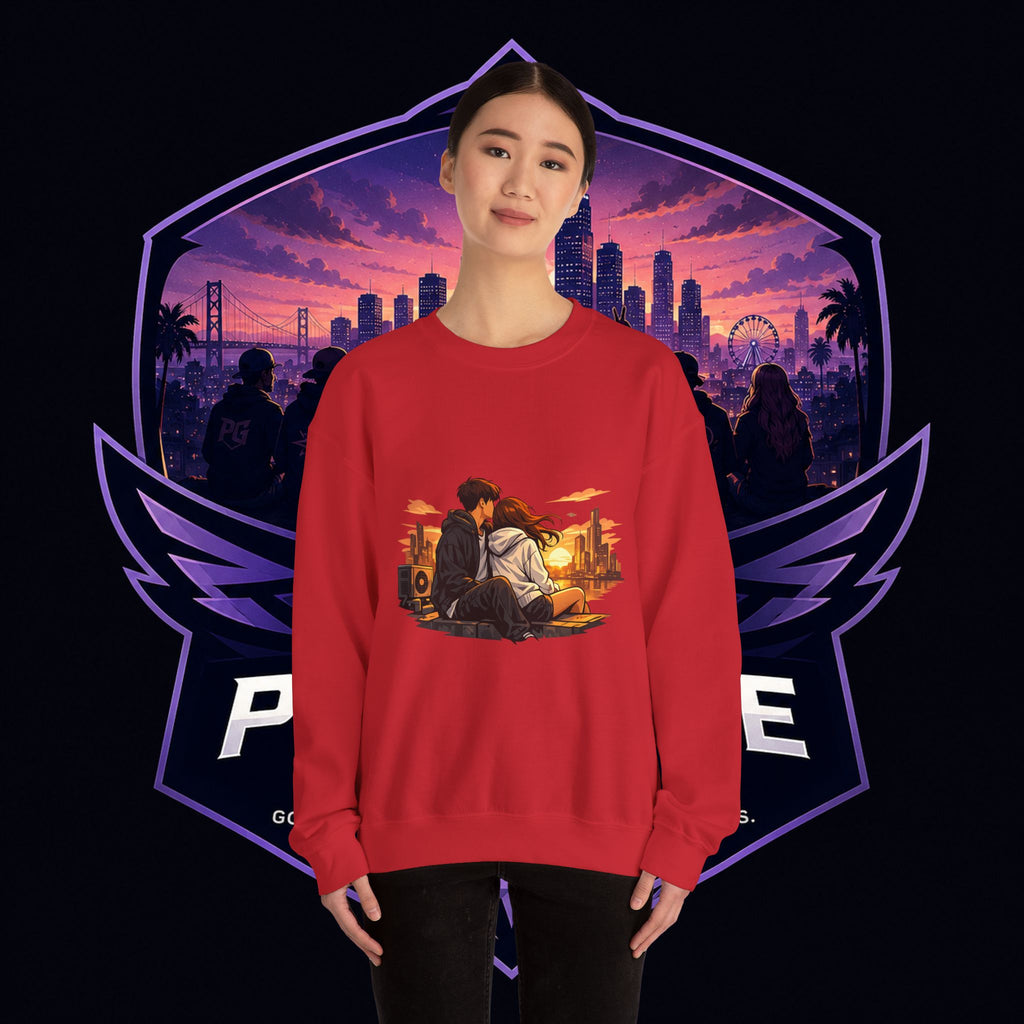 Romantic Sunset Couple Crewneck Sweatshirt