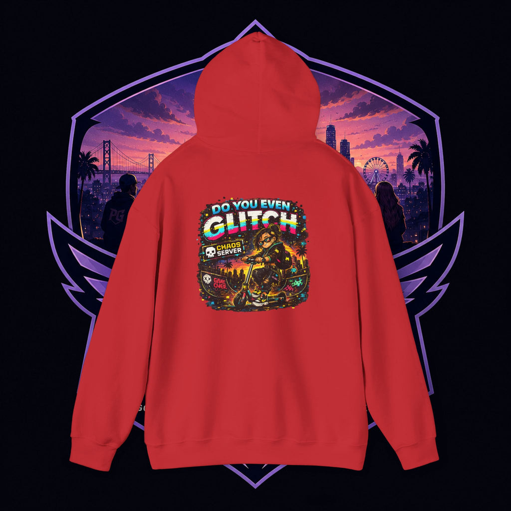 Born Glitch Hoodie — Retro Cyberpunk Vaporwave Graphic Sweatshirt