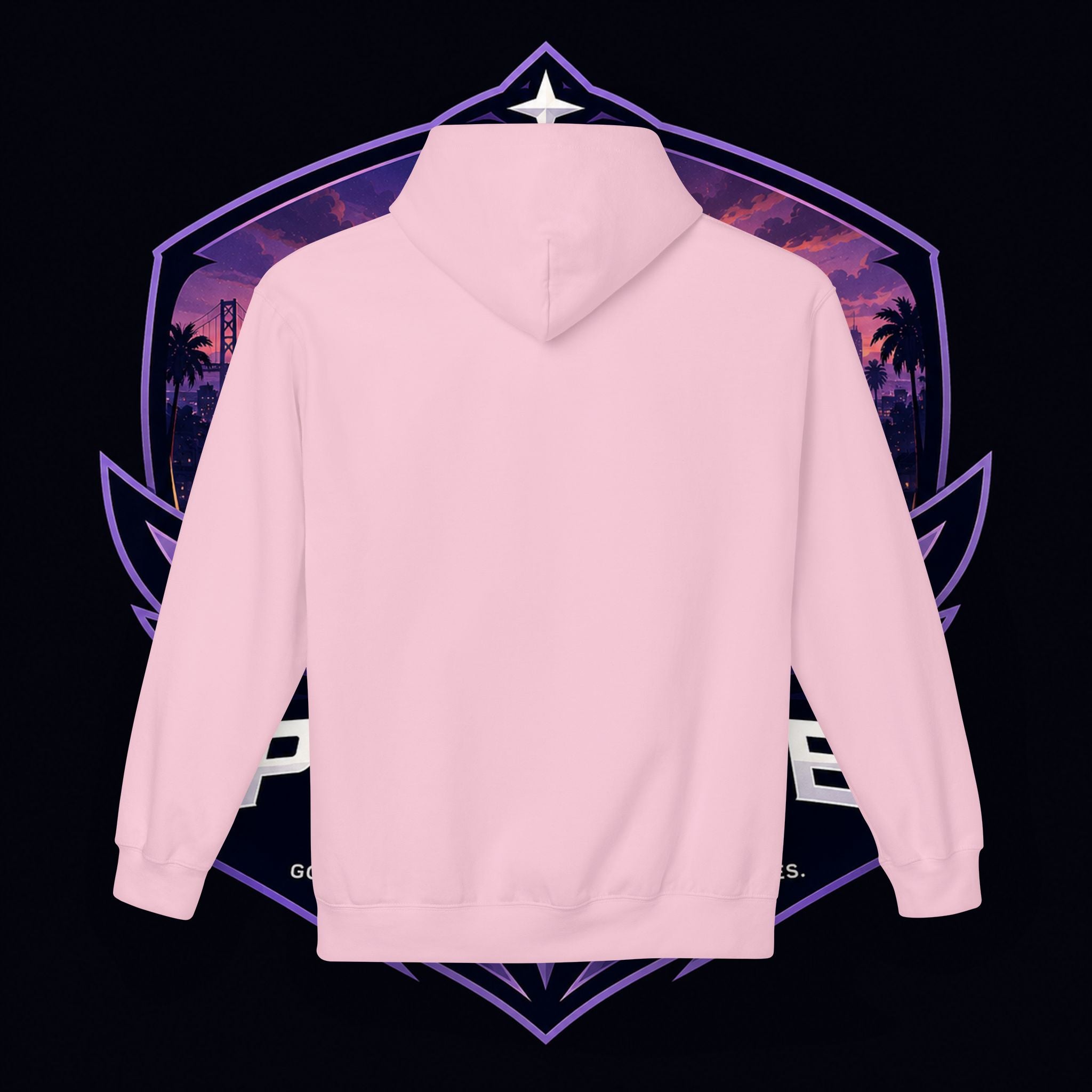 LDR inspired Retro '80s Vibes Hoodie — Neon Miami Movie Couple Design