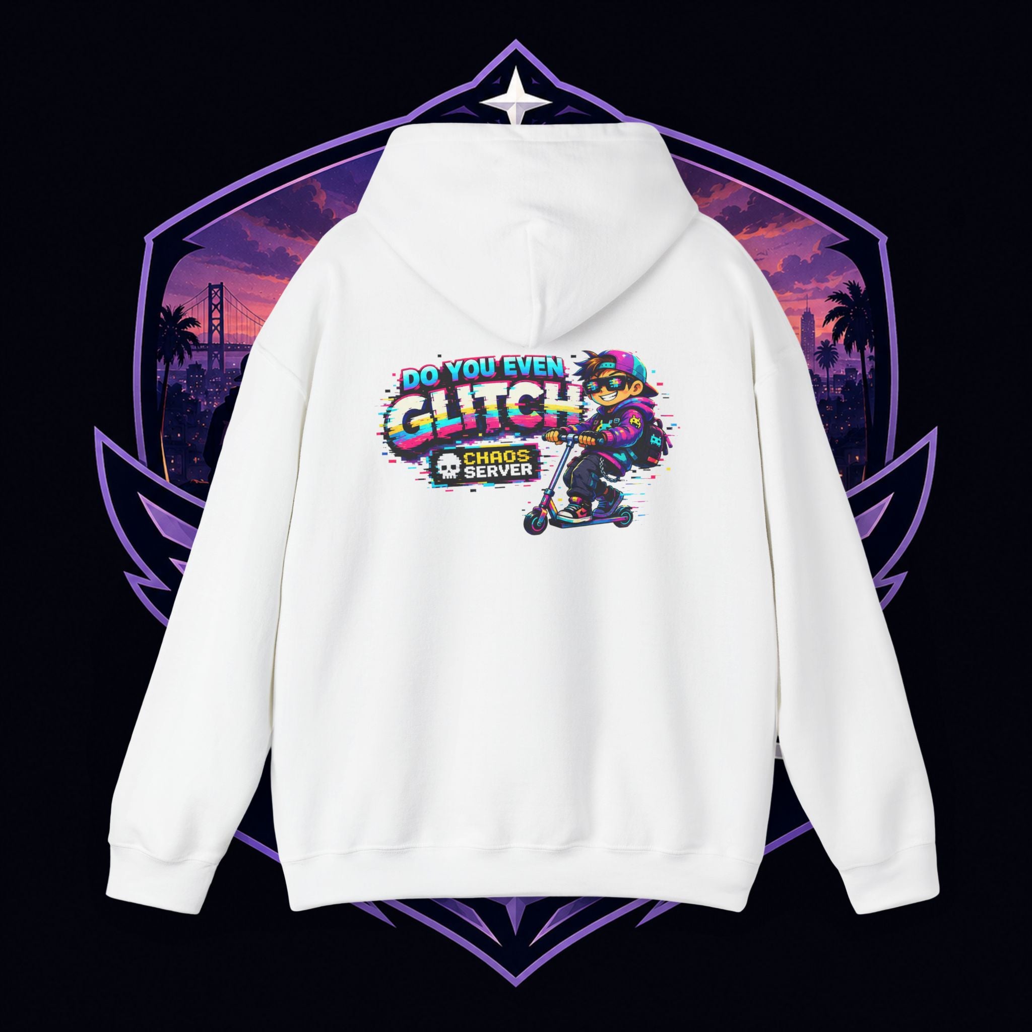 PG Lola's Glitch Skater Hoodie — "Do You Even Glitch" Retro Gamer Streetwear