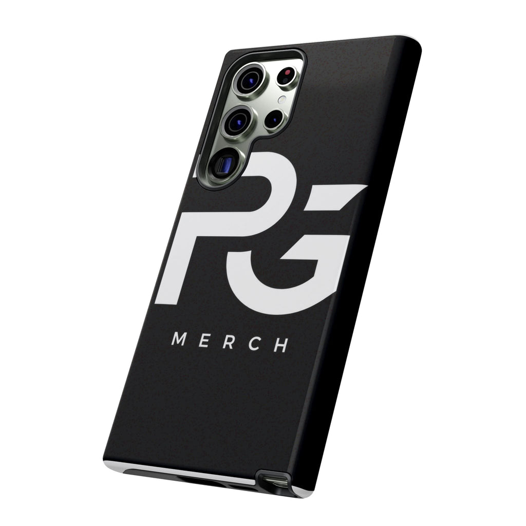 PG CUSTOMIZED RG Merch Tough Phone Case – Black Protective Phone Cover with Bold Logo