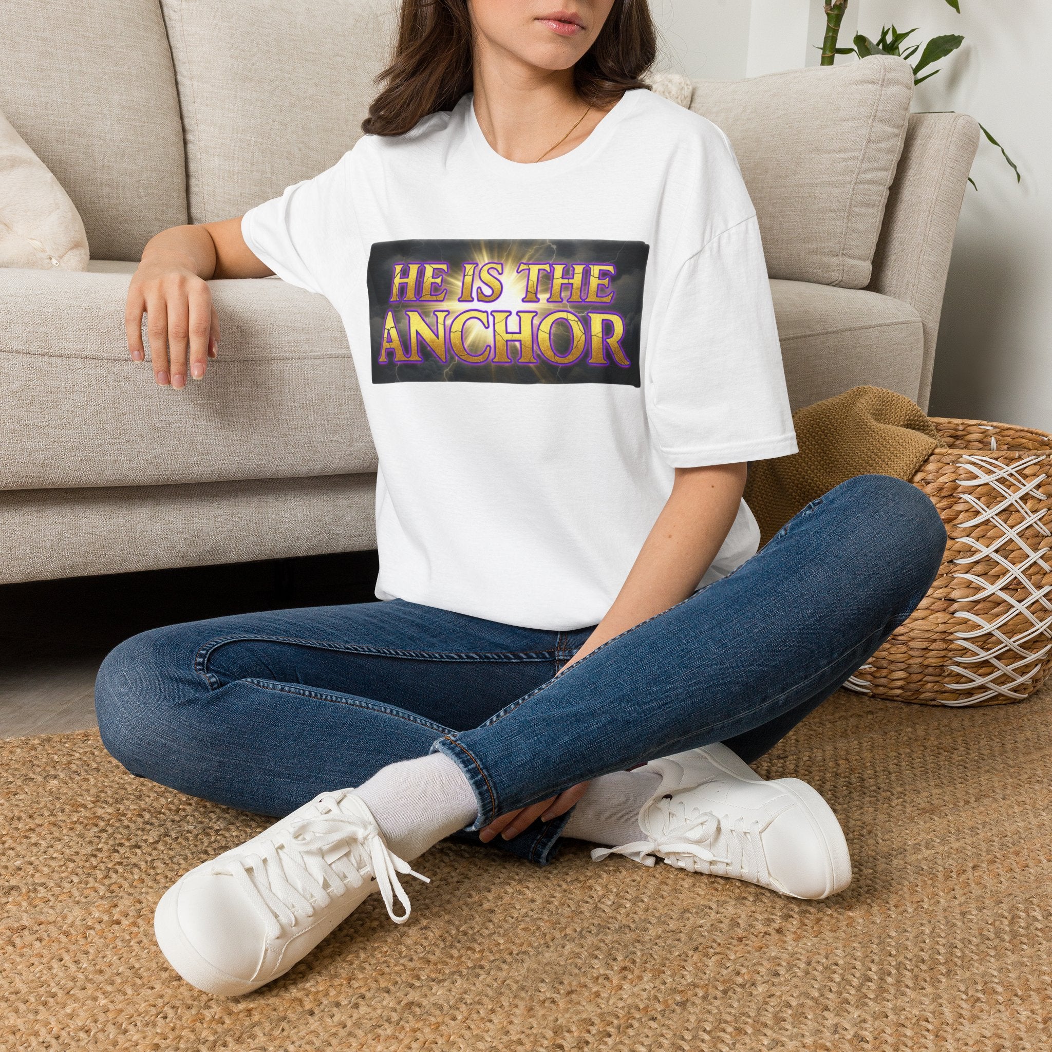 He Is The Anchor T-Shirt — Christian Faith Inspirational Tee