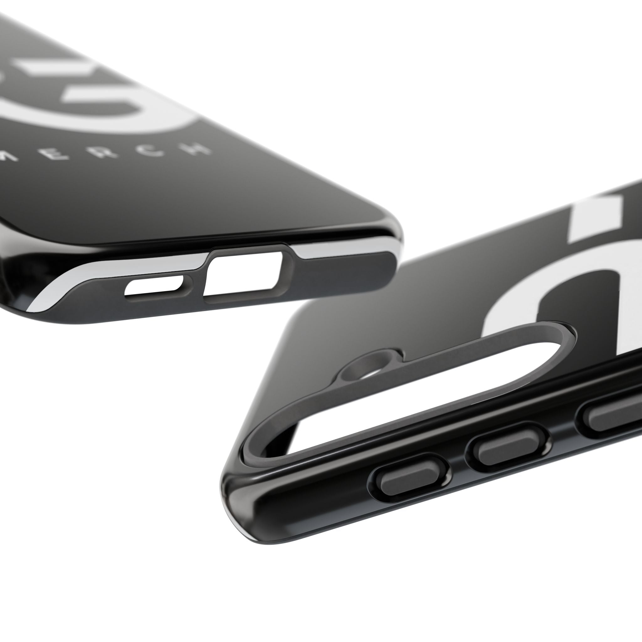 PG CUSTOMIZED RG Merch Tough Phone Case – Black Protective Phone Cover with Bold Logo