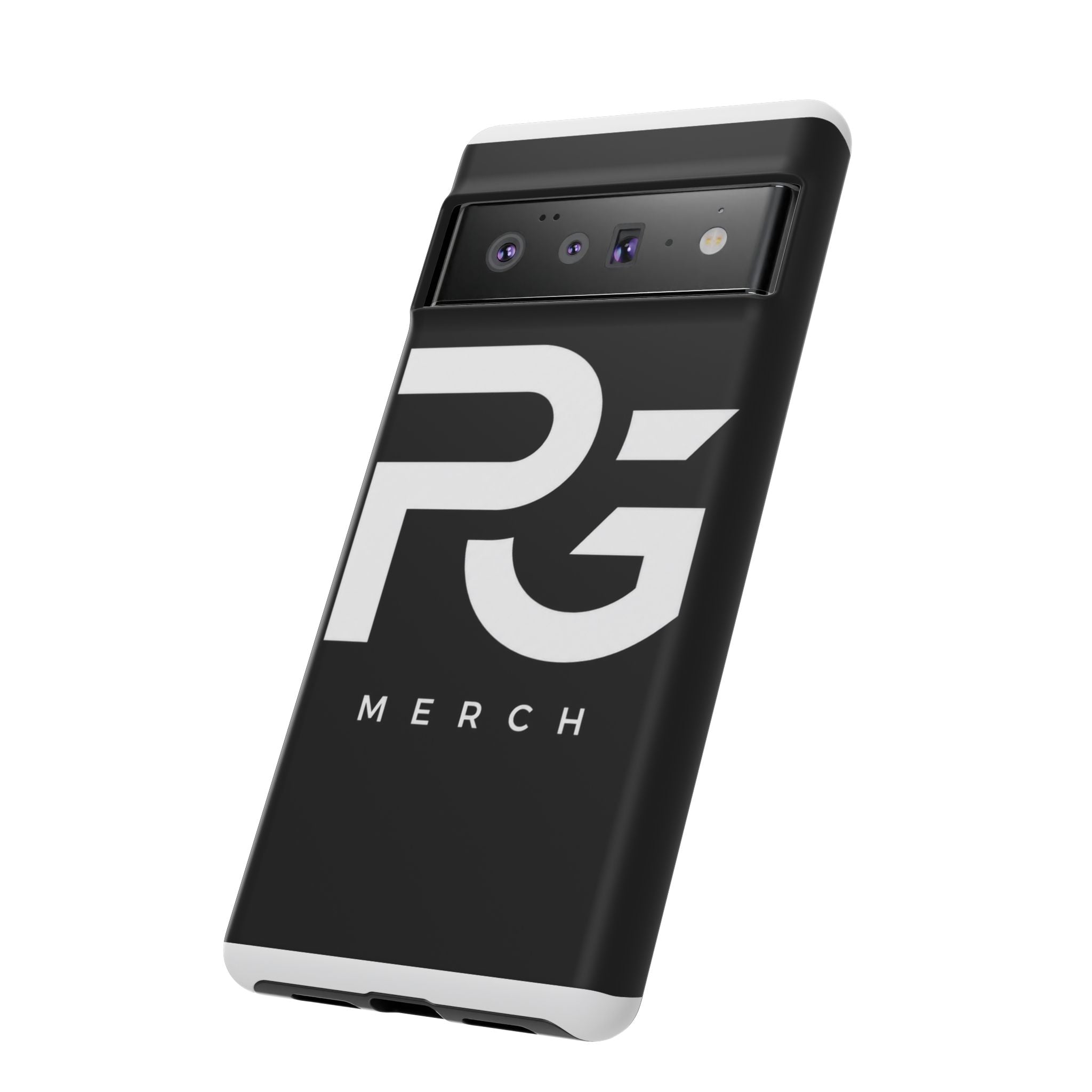 PG CUSTOMIZED RG Merch Tough Phone Case – Black Protective Phone Cover with Bold Logo