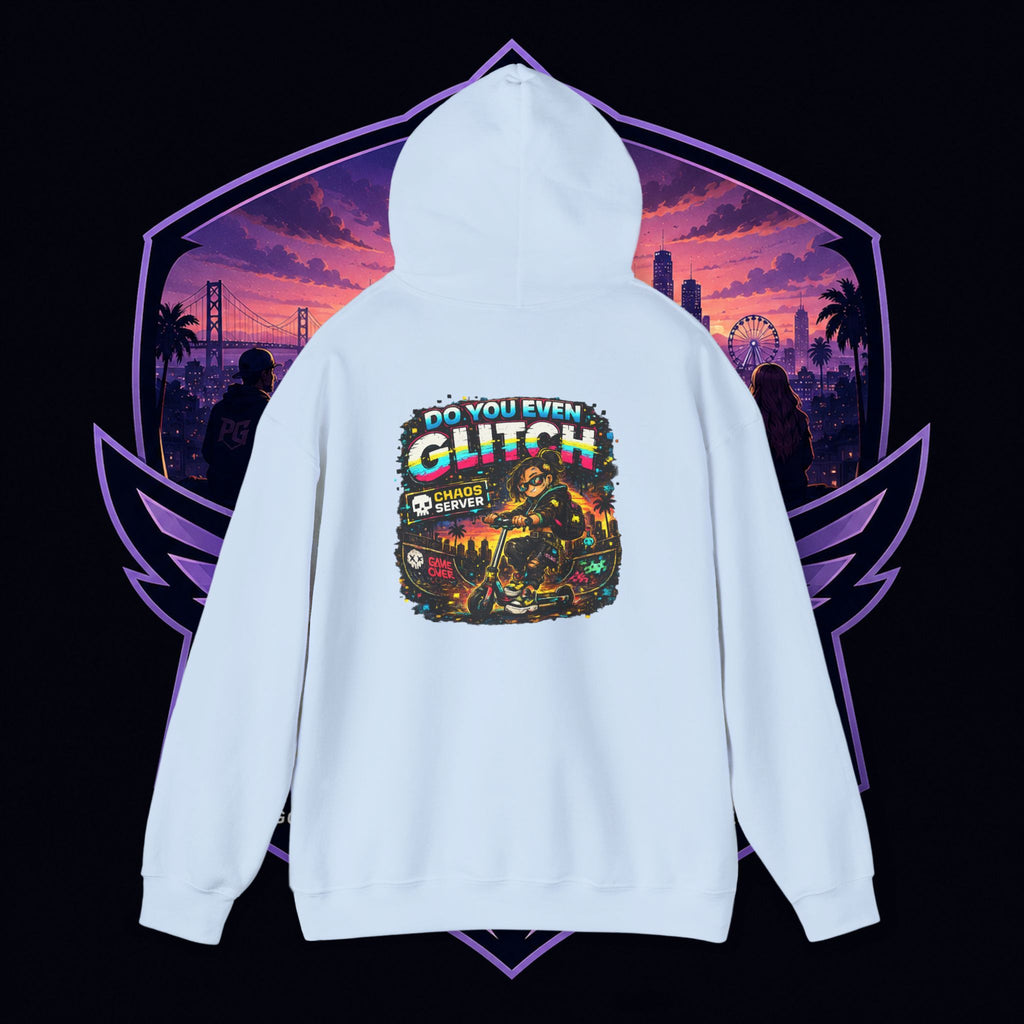 Born Glitch Hoodie — Retro Cyberpunk Vaporwave Graphic Sweatshirt