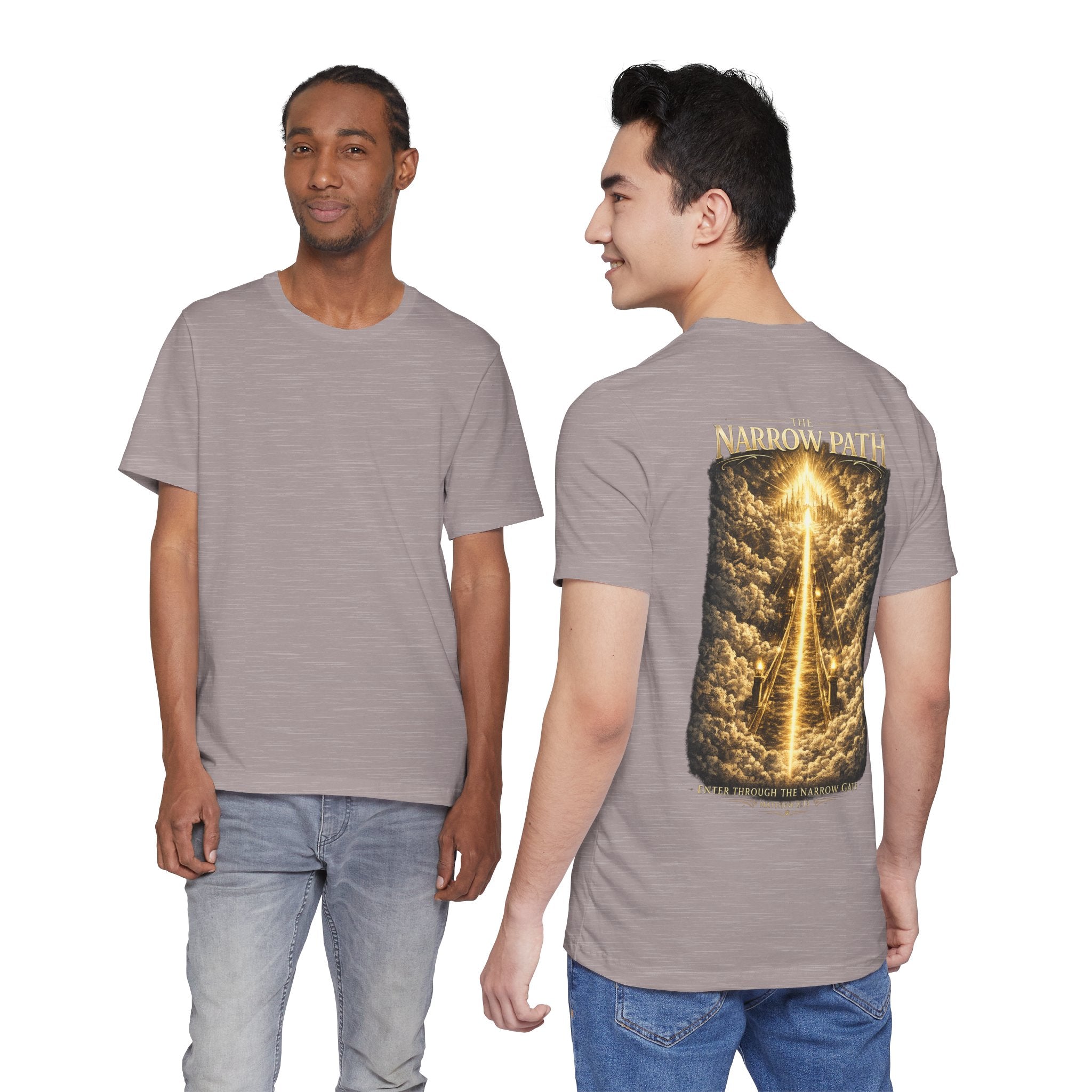 T-Shirt — 'The Narrow Path' Golden Light Graphic Tee