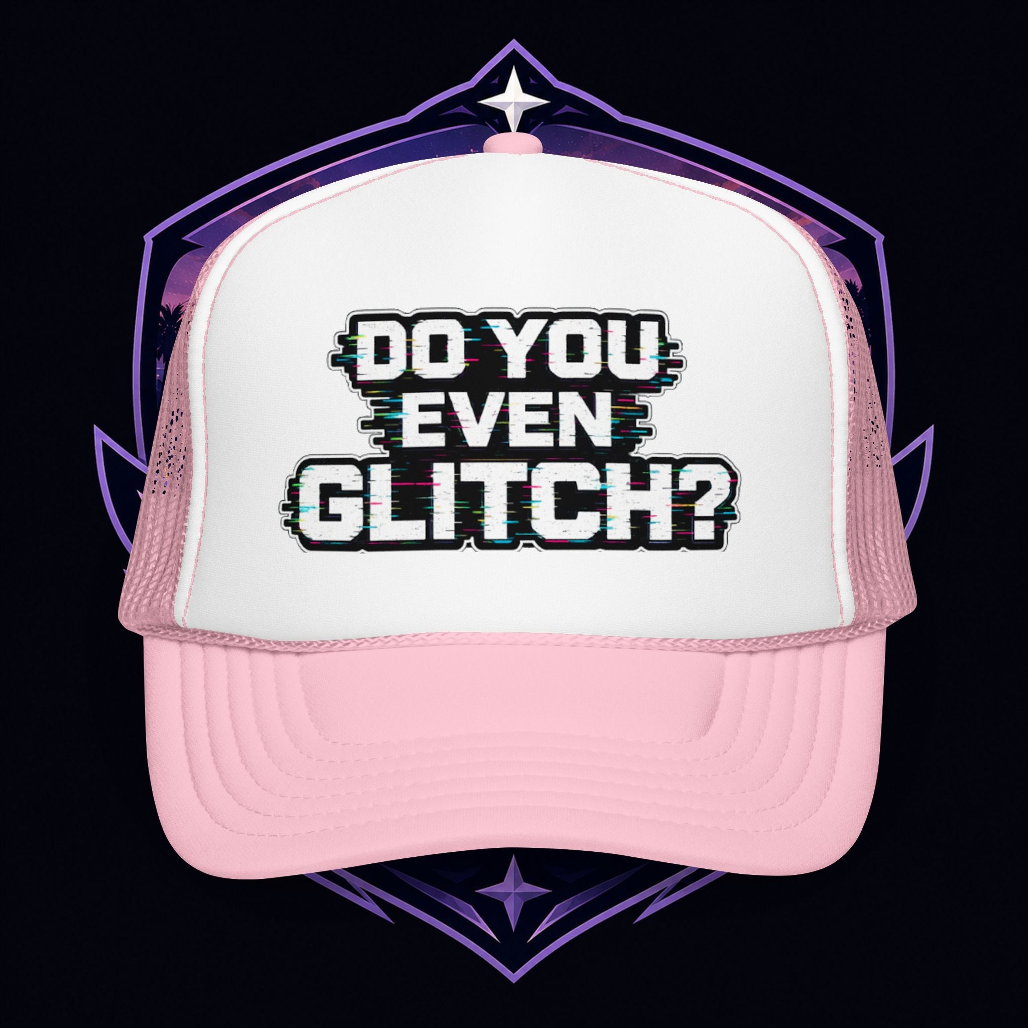 PG Lola's Do You Even Glitch? Foam Trucker Hat