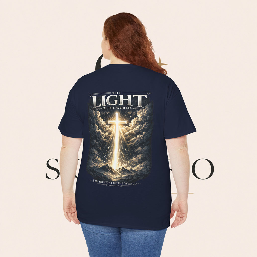 T‑Shirt — “The Light of the World” Graphic Tee (Christian Religious Design)