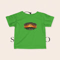 Infant Tee — Sunset Three Crosses "It Is Finished" Christian Baby Shirt