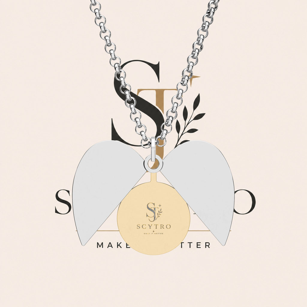 Hidden Message Heart Necklace — Engraved Secret Locket Pendant