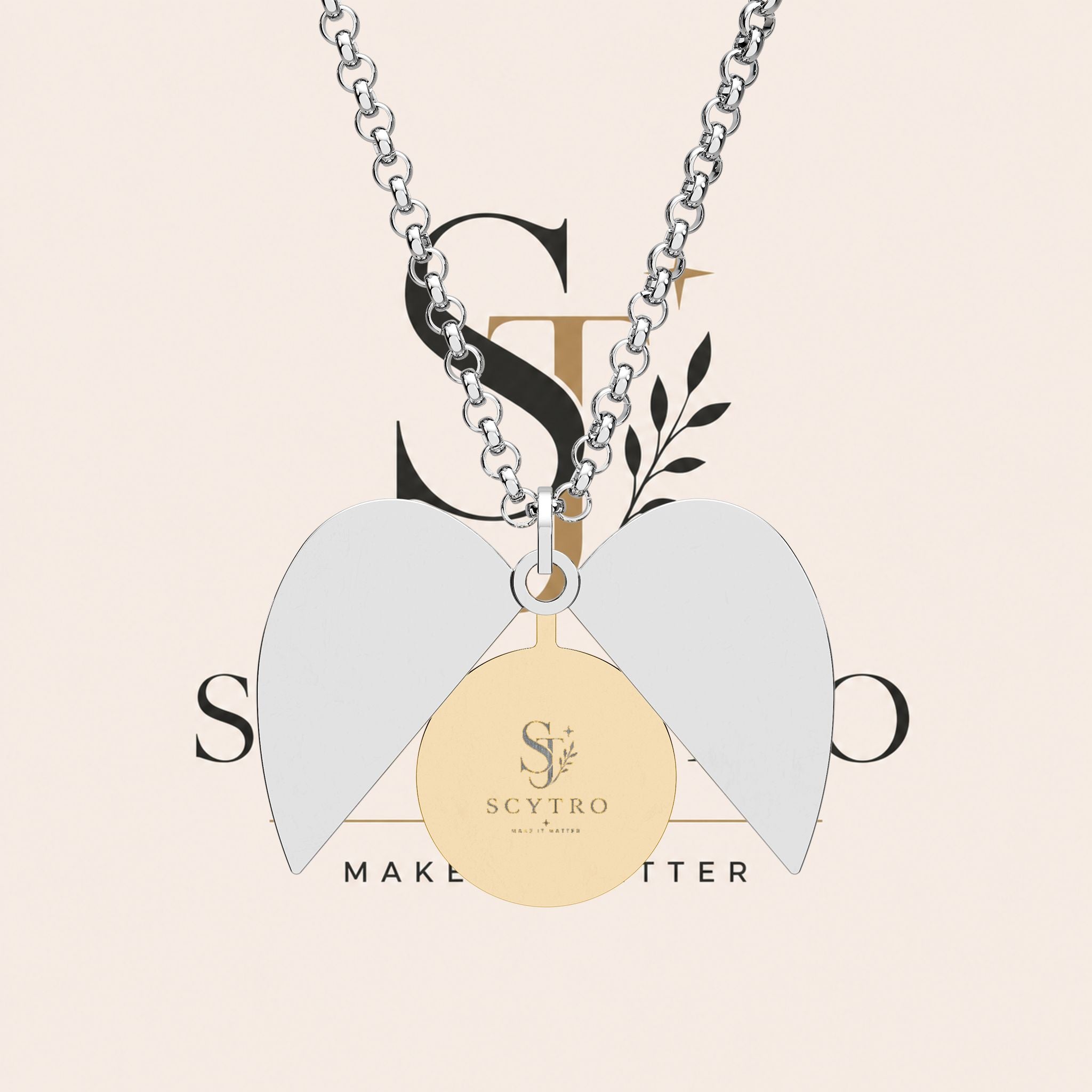 Hidden Message Heart Necklace — Engraved Secret Locket Pendant