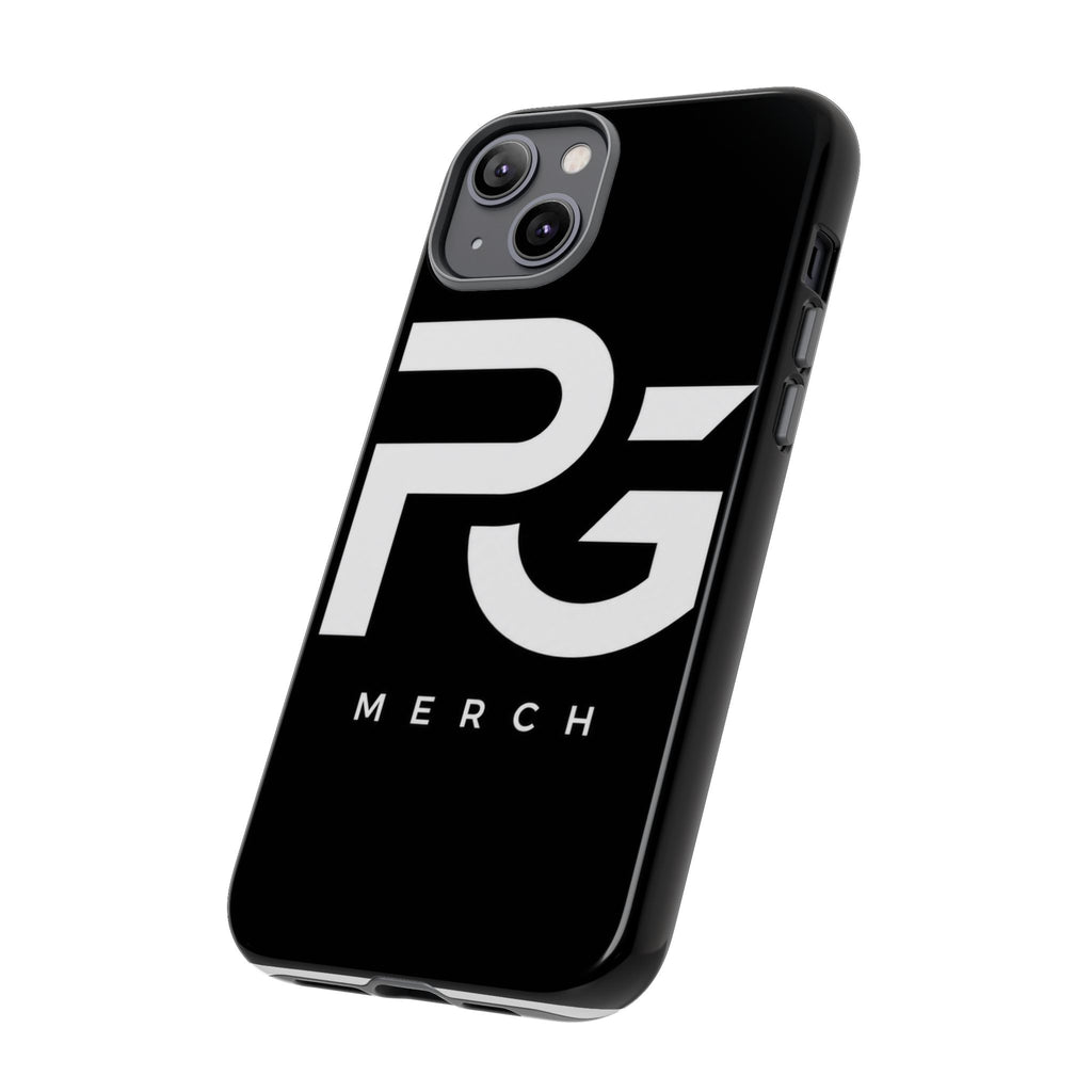 PG CUSTOMIZED RG Merch Tough Phone Case – Black Protective Phone Cover with Bold Logo