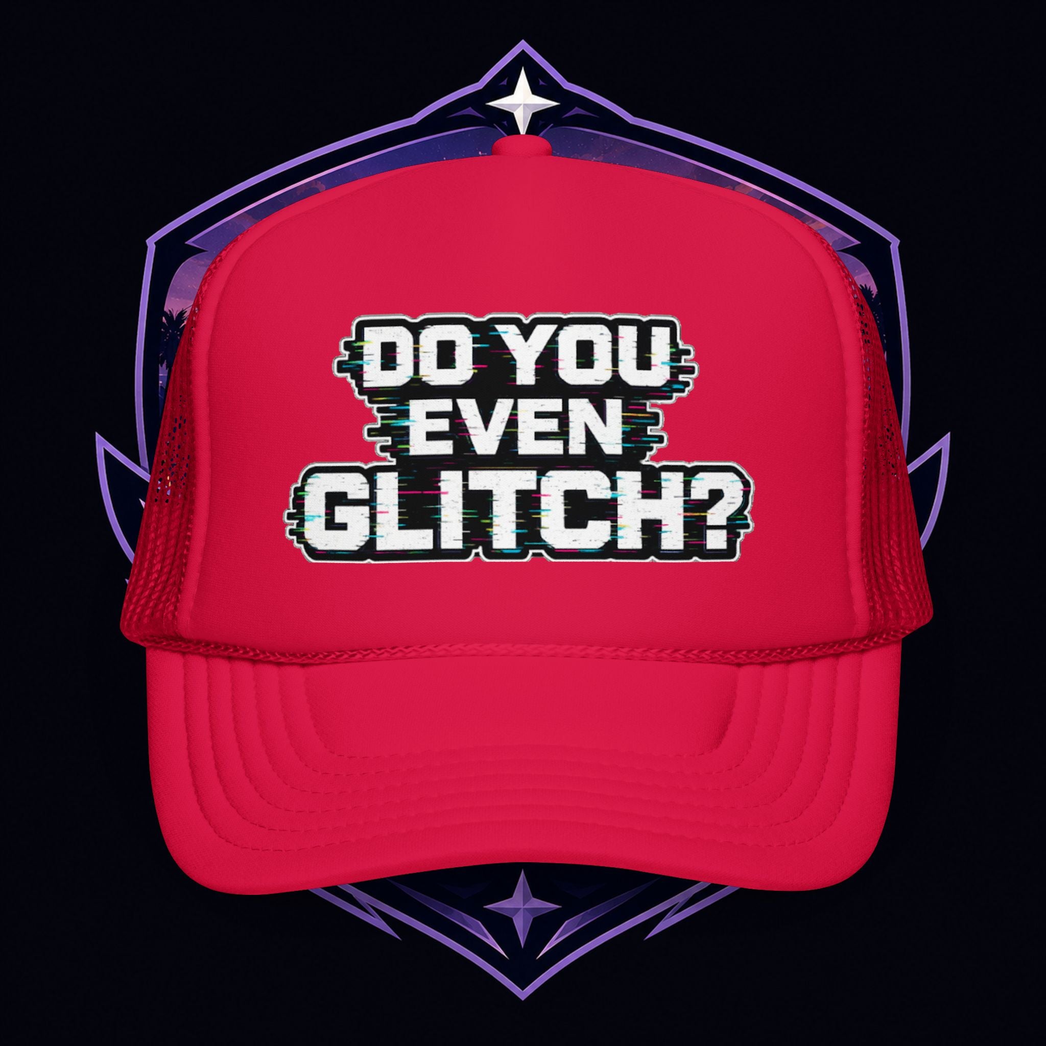 PG Lola's Do You Even Glitch? Foam Trucker Hat