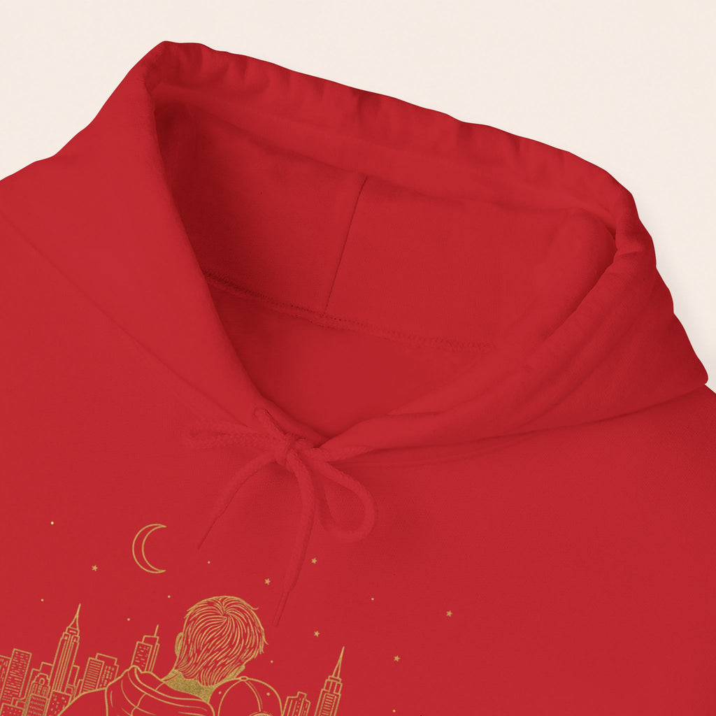 Couple Silhouette Hoodie – Romantic Cityscape 'Together' Pullover