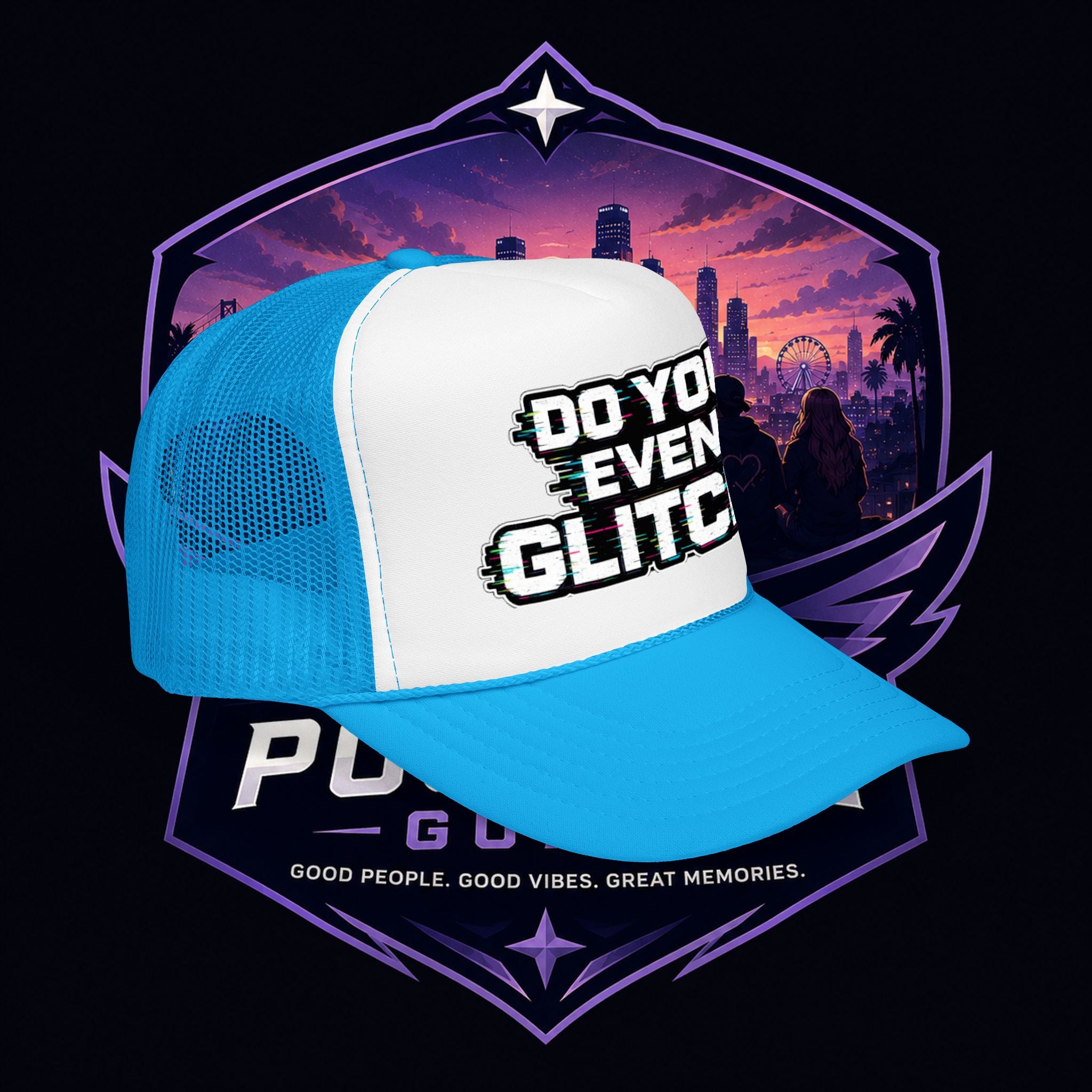 PG Lola's Do You Even Glitch? Foam Trucker Hat