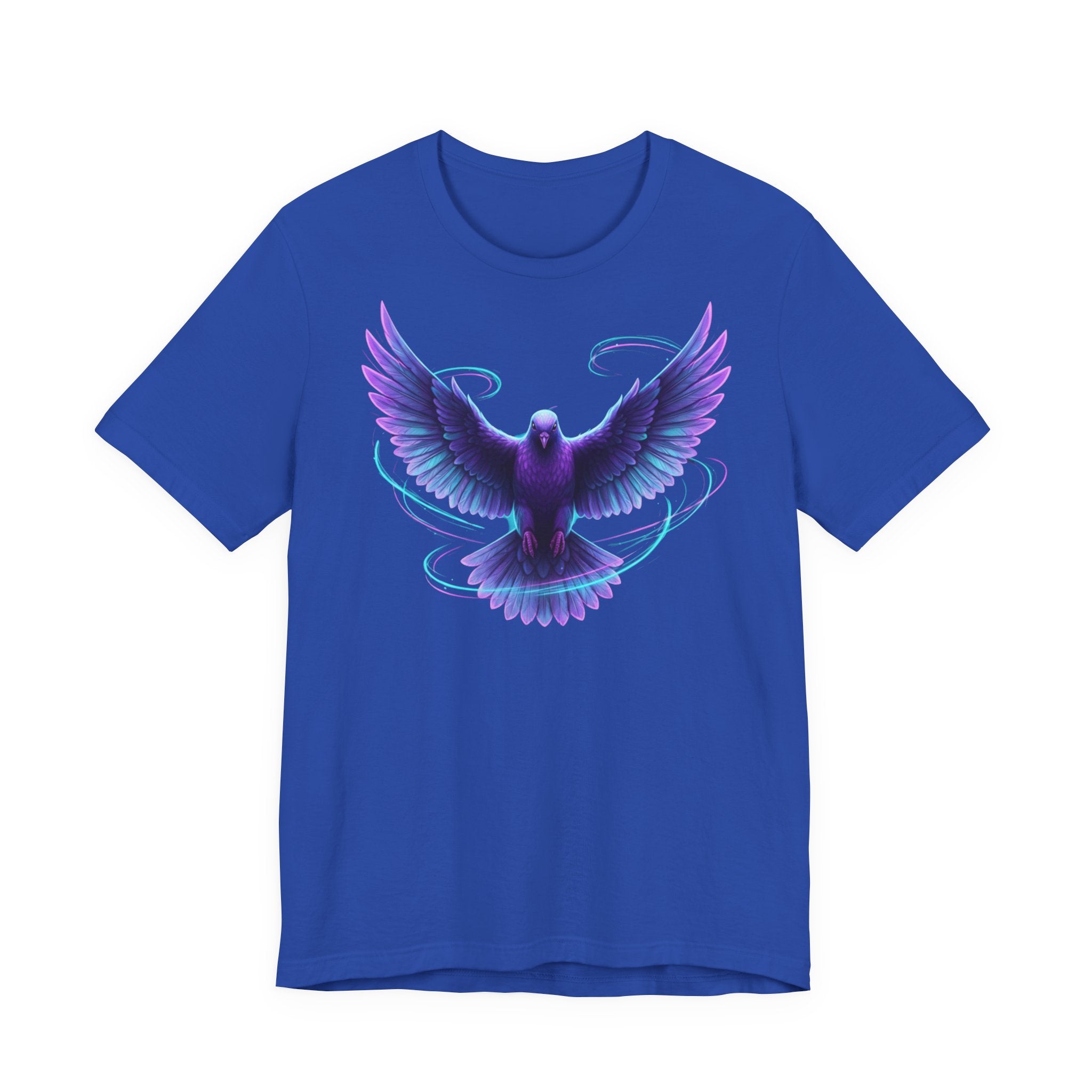 Mystic Raven Tee — Purple Glowing Dove Graphic T-Shirt