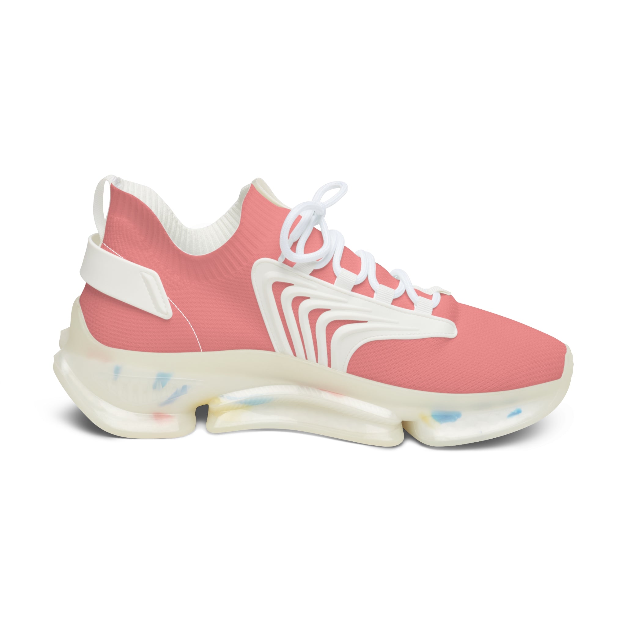 Women’s Pink Mesh Sneakers — Lightweight Breathable Athletic Shoes