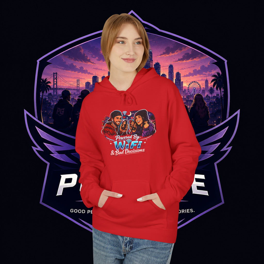 LDR inspired Retro '80s Vibes Hoodie — Neon Miami Movie Couple Design