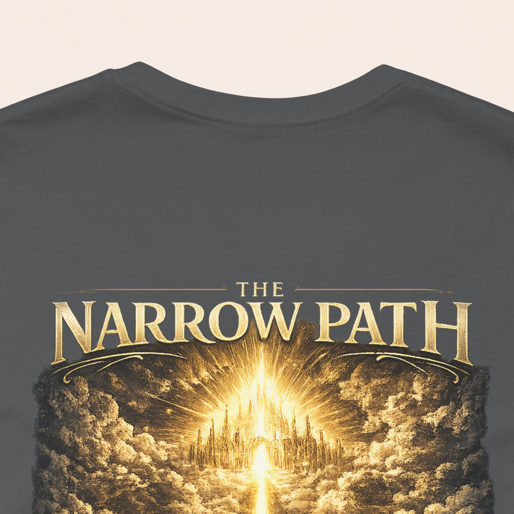 T-Shirt — 'The Narrow Path' Golden Light Graphic Tee