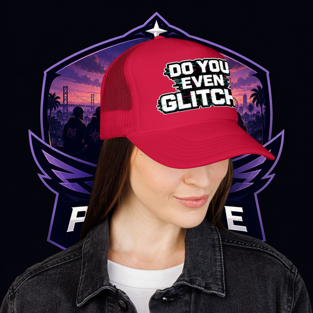 PG Lola's Do You Even Glitch? Foam Trucker Hat