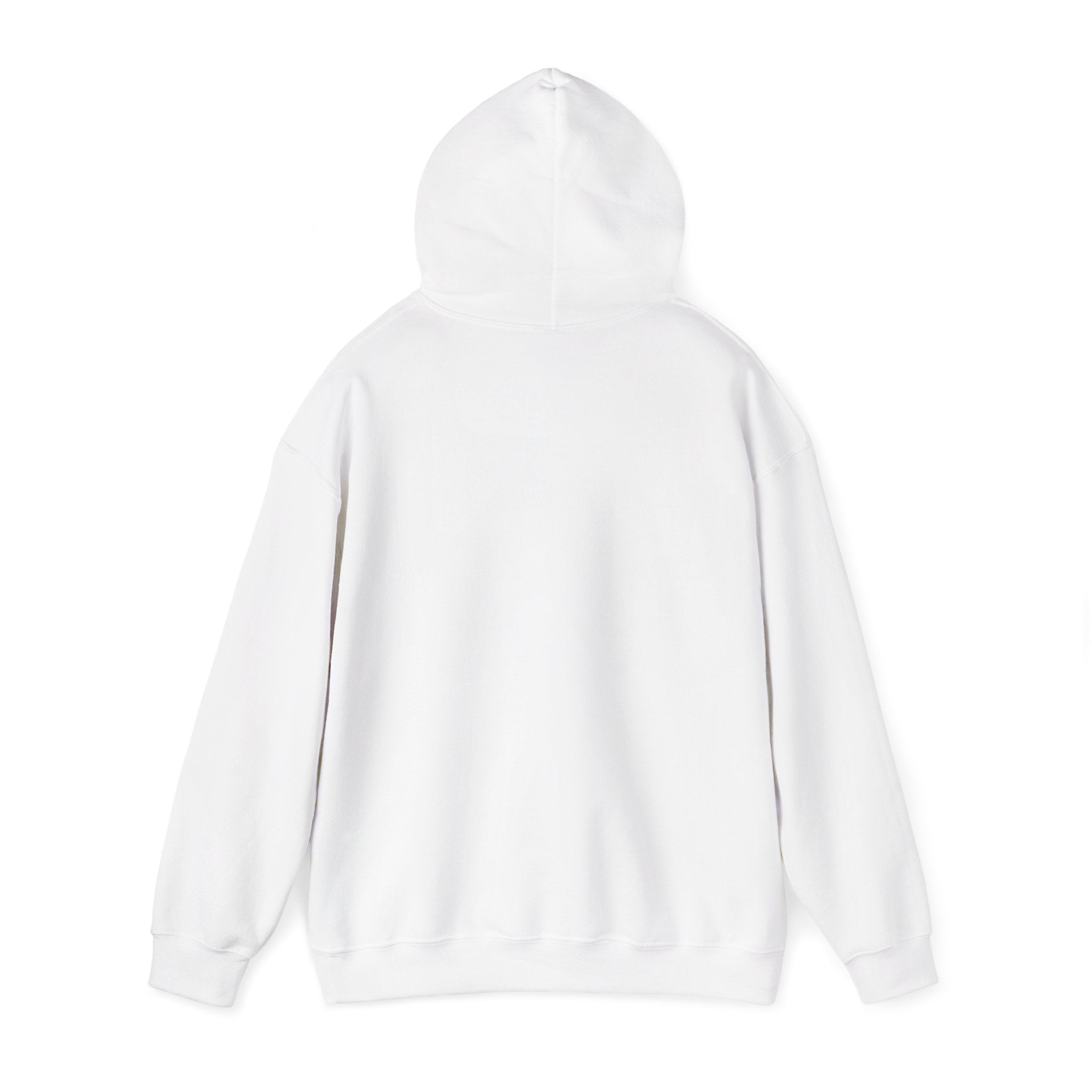 Calm City Meditation Hoodie — Zen Seated Figure Skyline Design
