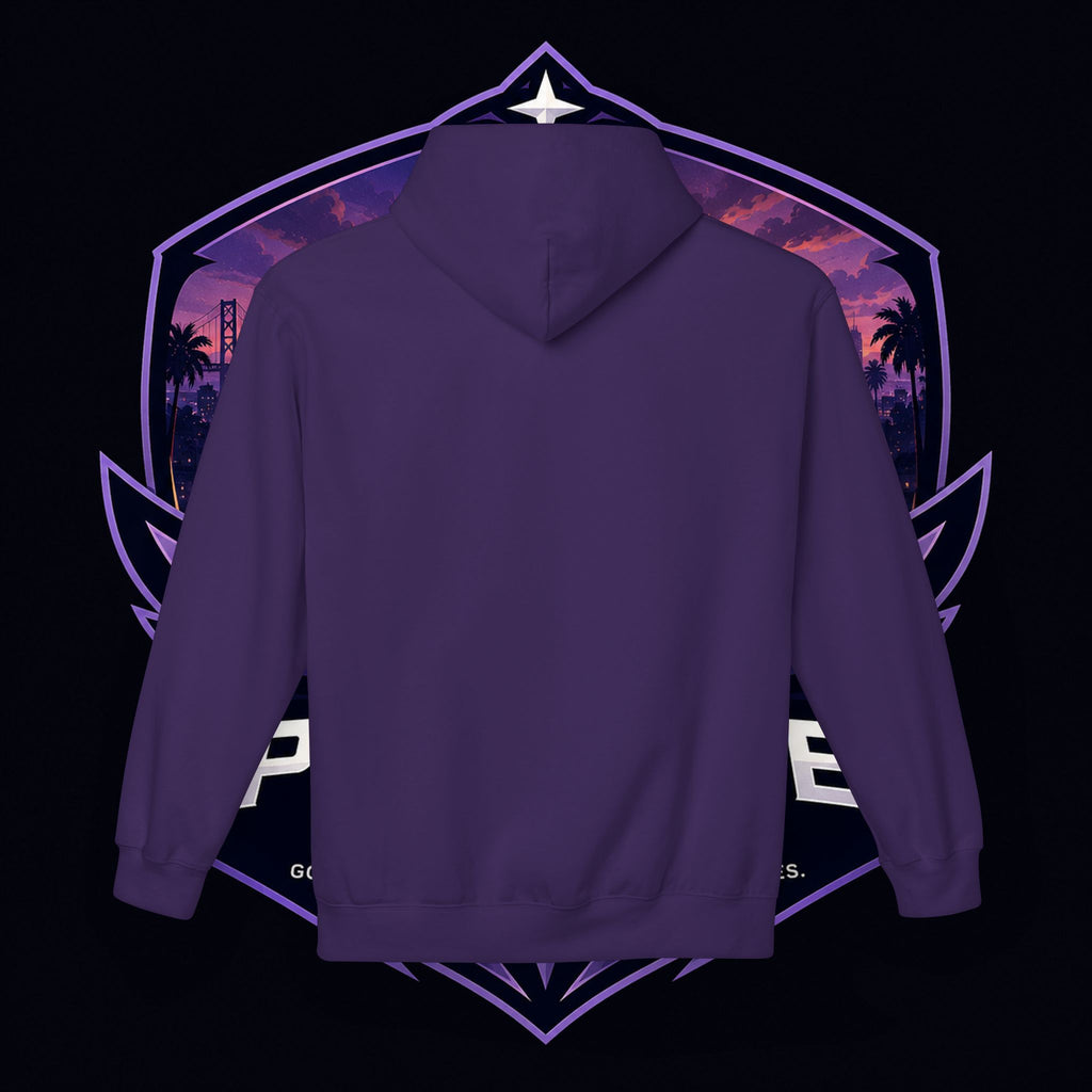 LDR inspired Retro '80s Vibes Hoodie — Neon Miami Movie Couple Design