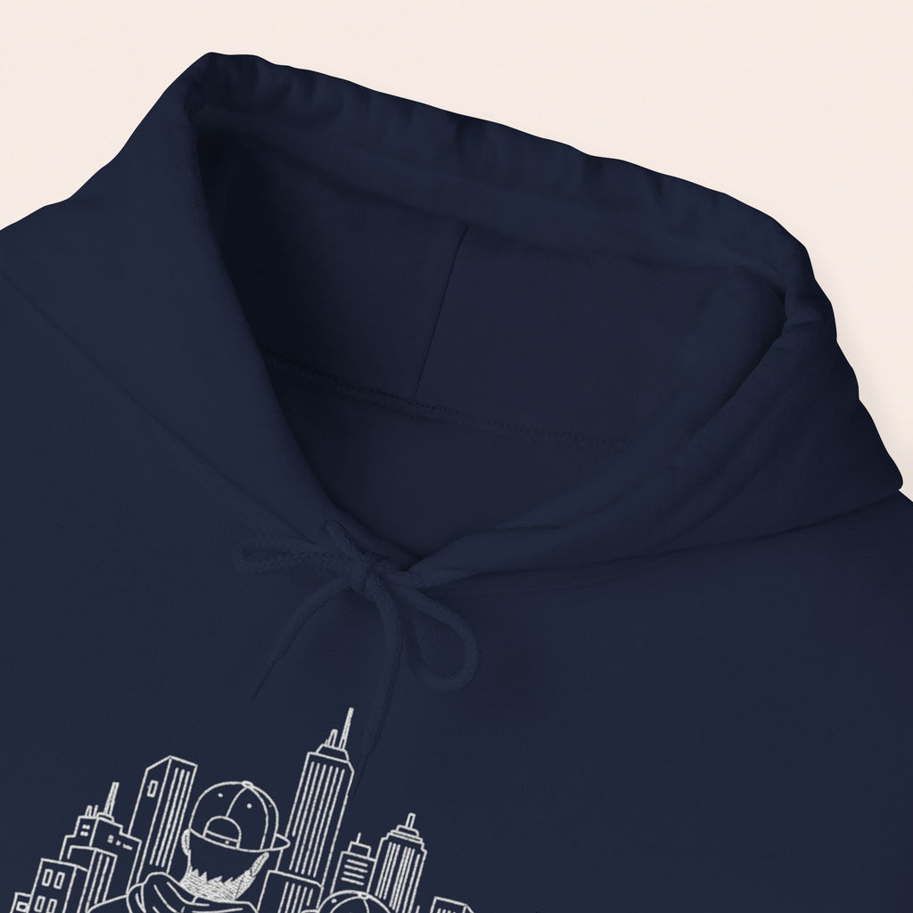 City Couples Hoodie — Matching Skyline Couple Sweatshirt