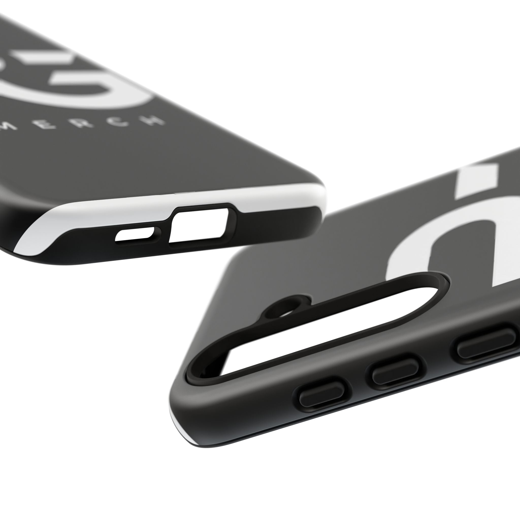 PG CUSTOMIZED RG Merch Tough Phone Case – Black Protective Phone Cover with Bold Logo