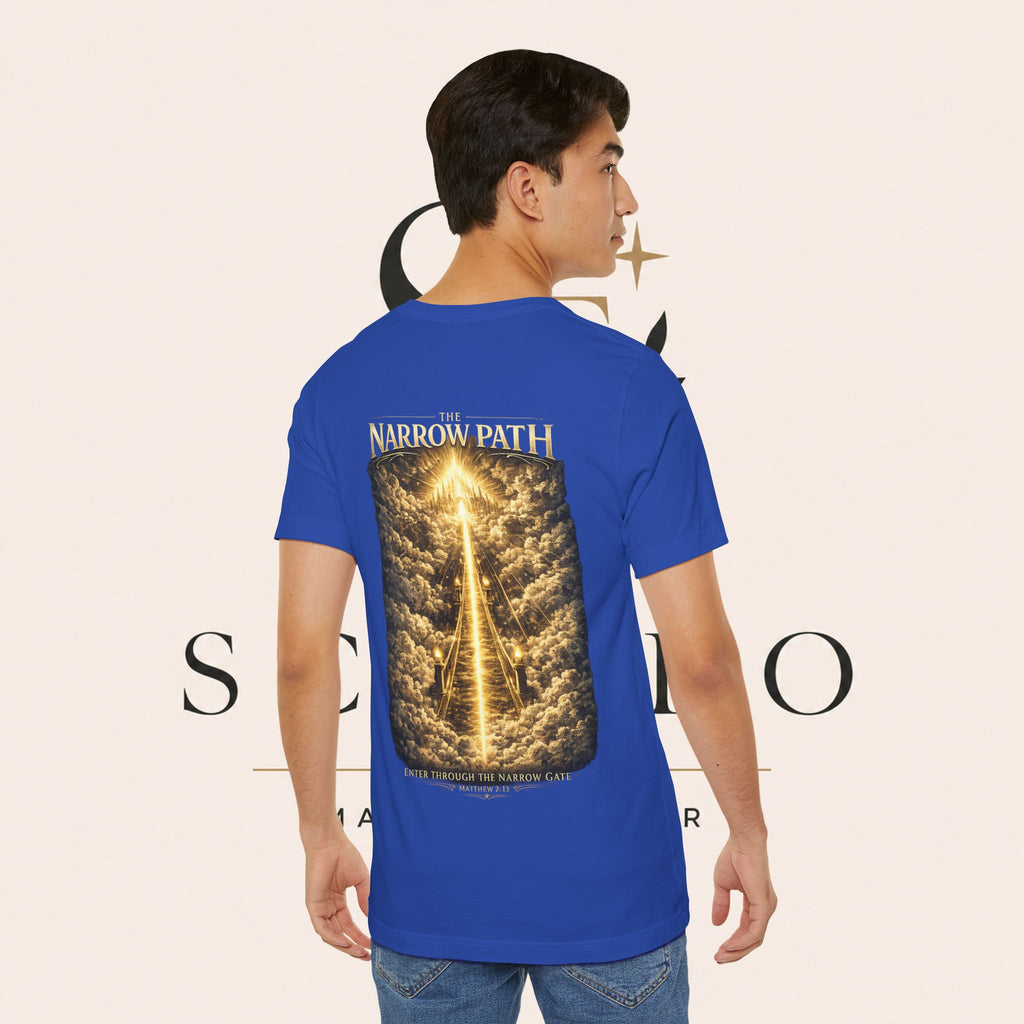 T-Shirt — 'The Narrow Path' Golden Light Graphic Tee