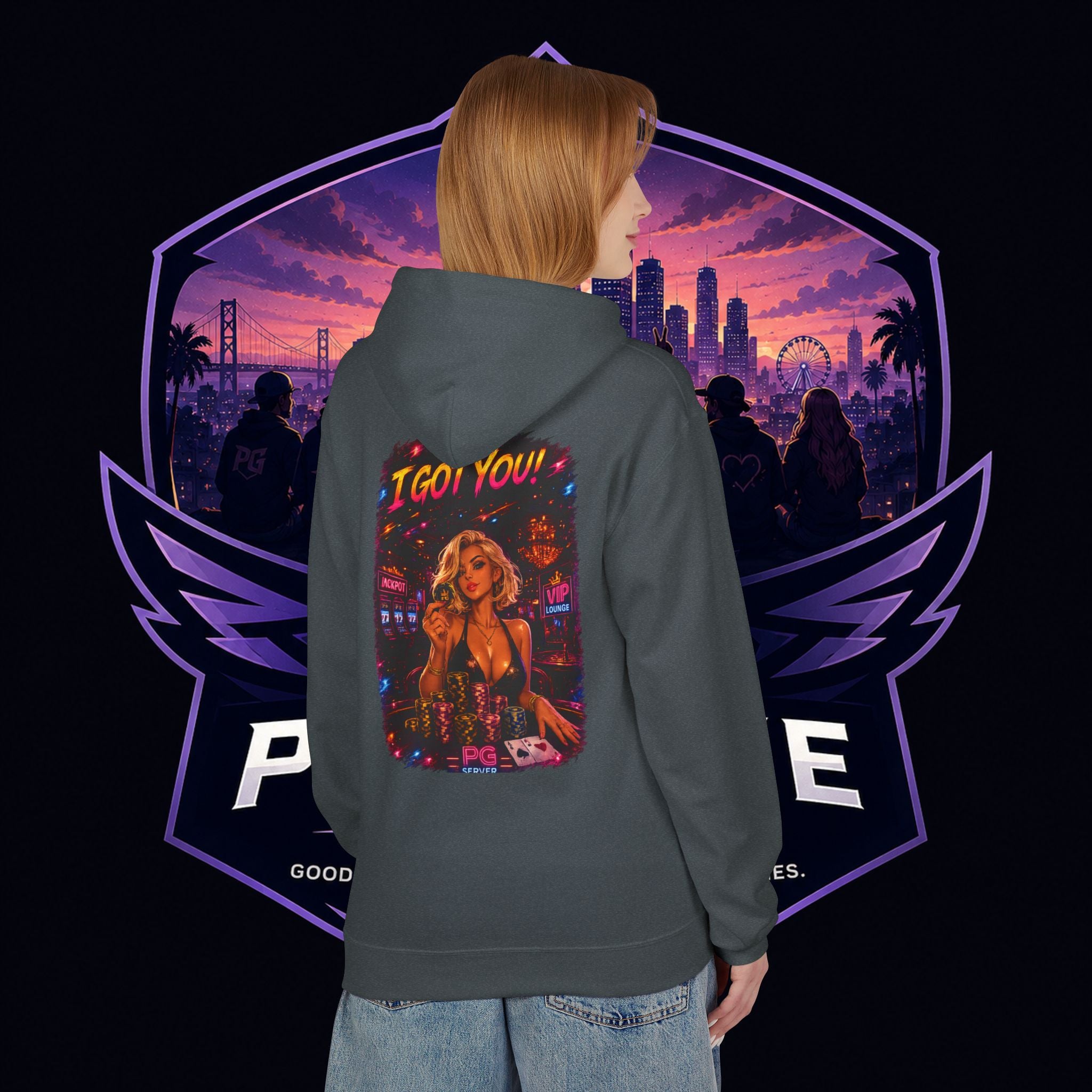 PG ALEX  'I Got You' Casino-Inspired Pullover   - Need Chips? Graphic Hoodie