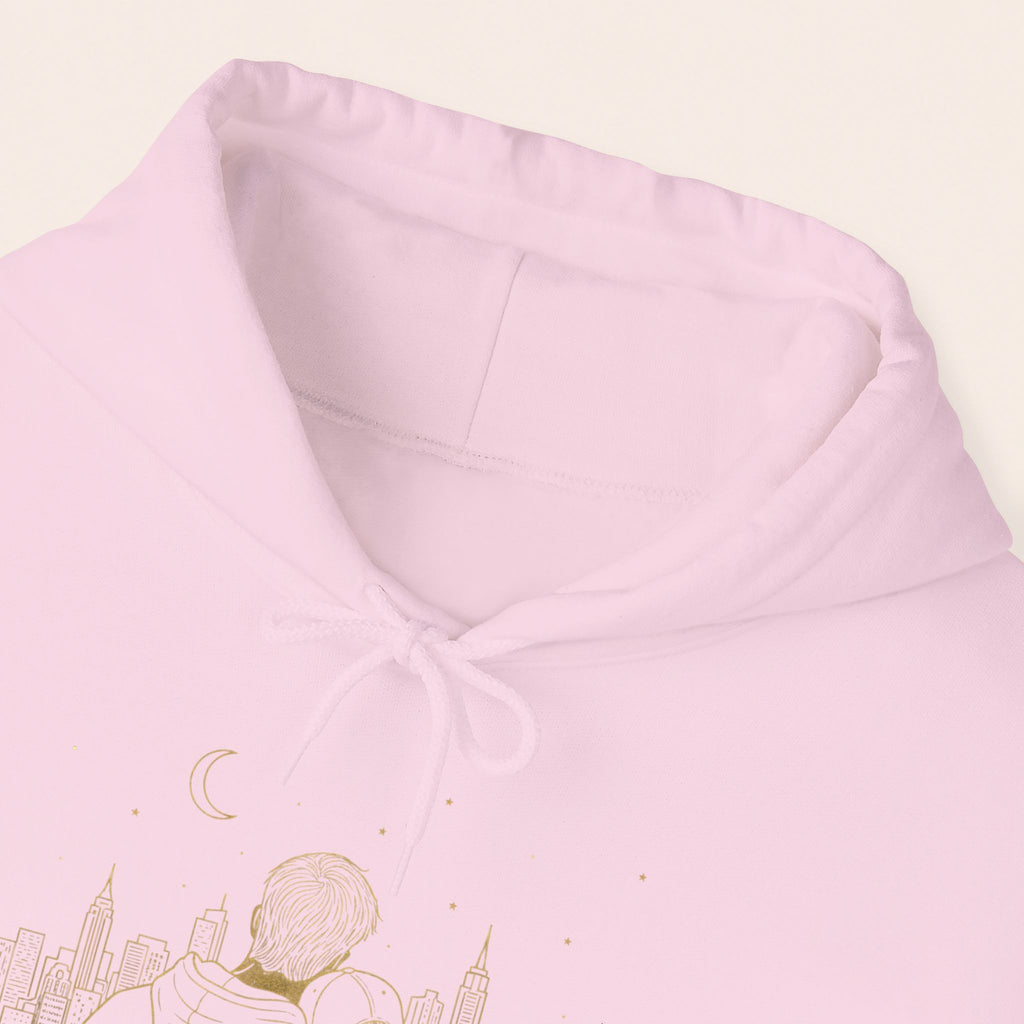 Couple Silhouette Hoodie – Romantic Cityscape 'Together' Pullover