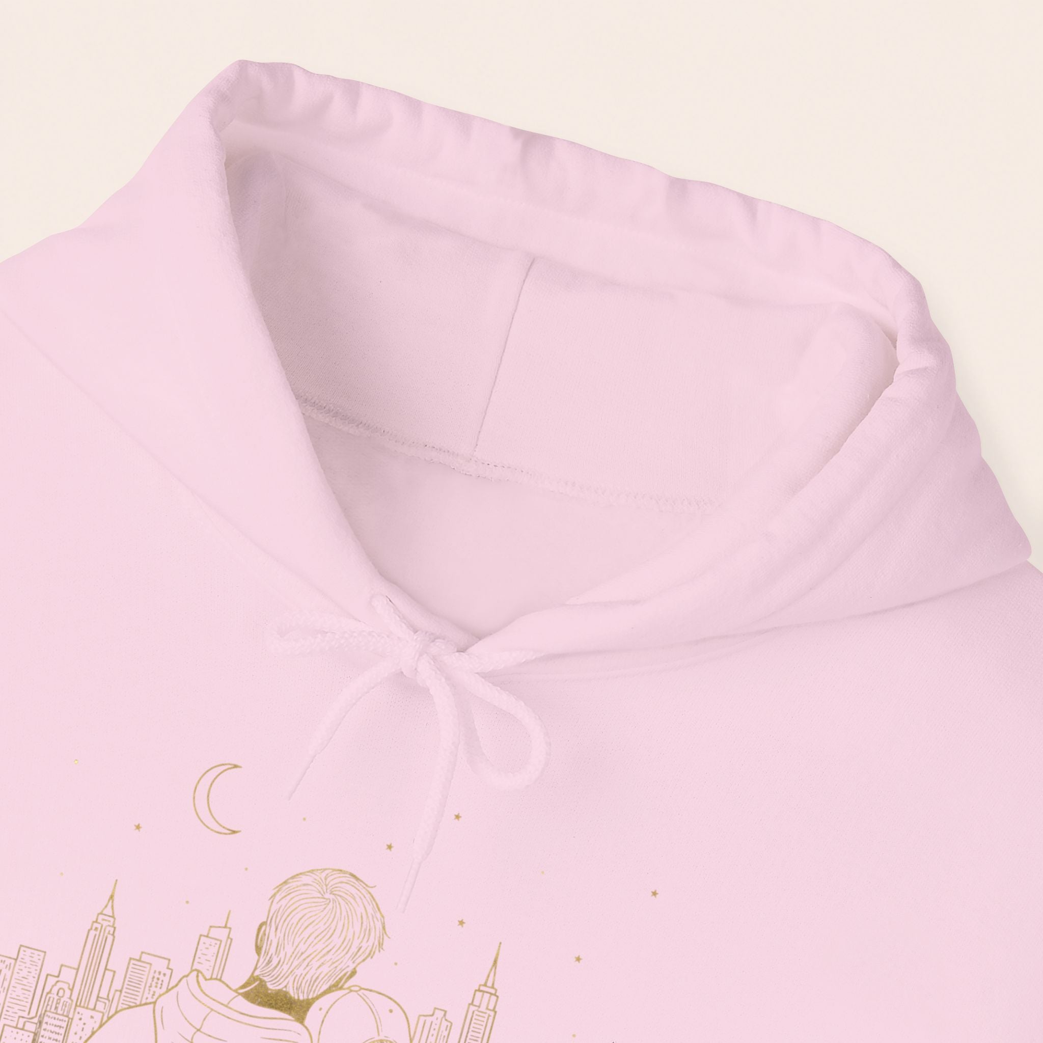 Couple Silhouette Hoodie – Romantic Cityscape 'Together' Pullover