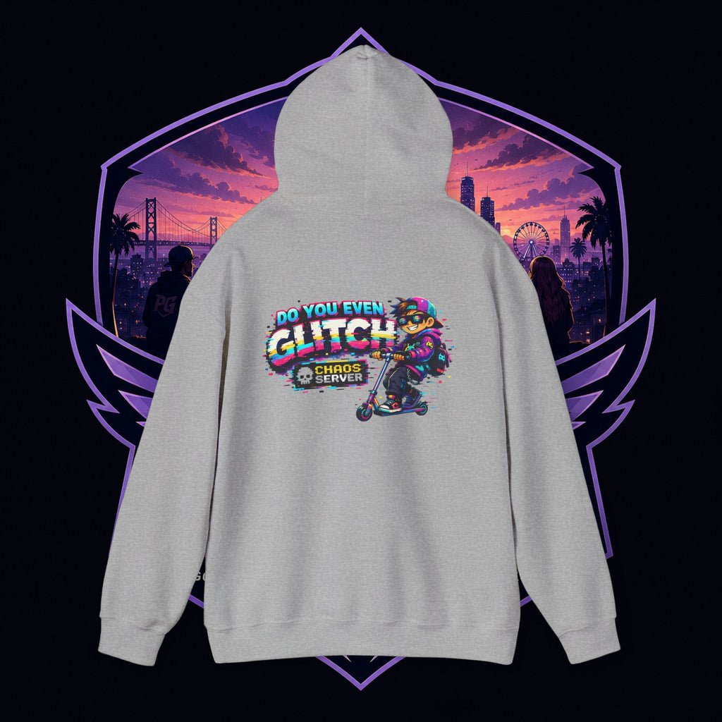 PG Lola's Glitch Skater Hoodie — "Do You Even Glitch" Retro Gamer Streetwear