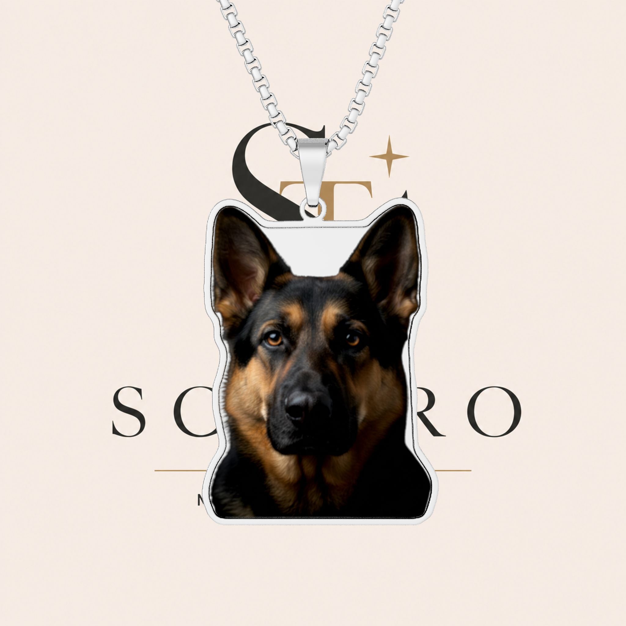 Photo Cutout Pendant — Custom Pet Portrait Necklace (Silver or Gold)