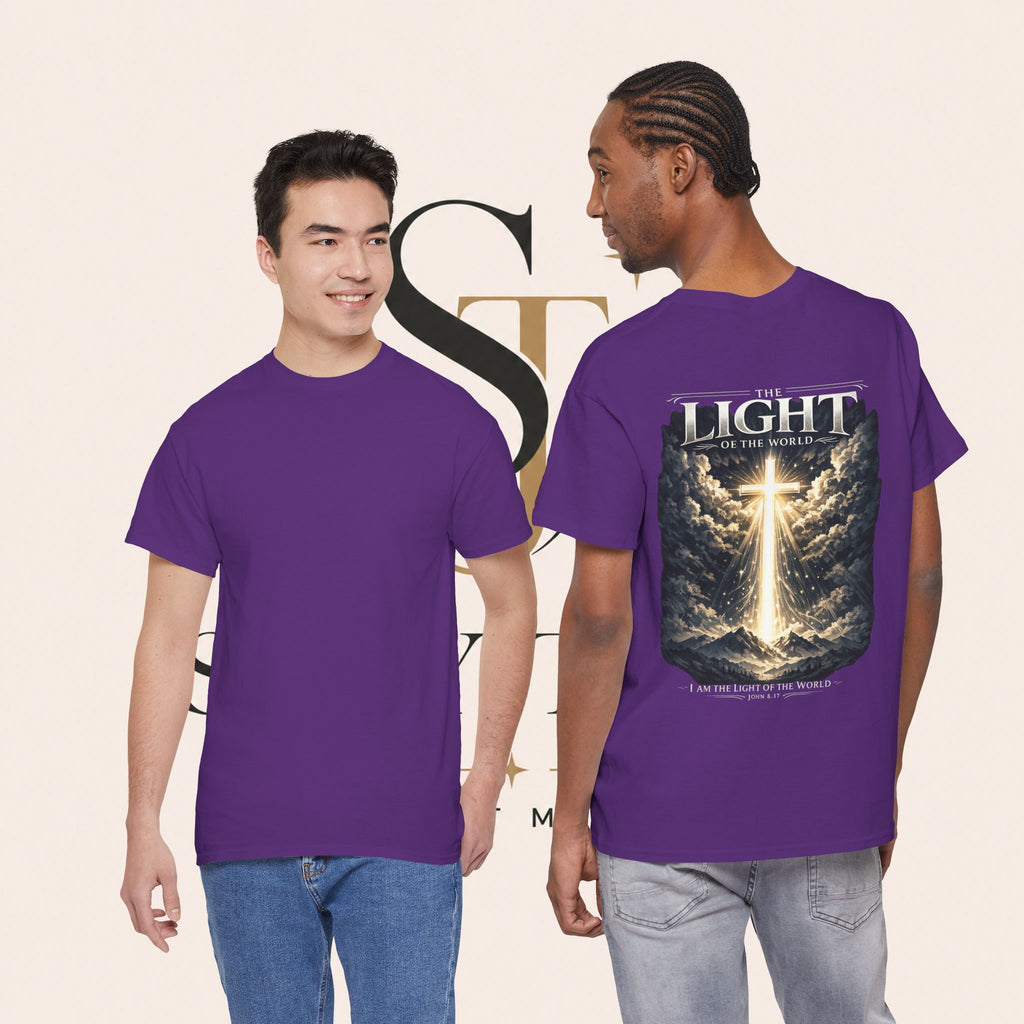 T‑Shirt — “The Light of the World” Graphic Tee (Christian Religious Design)