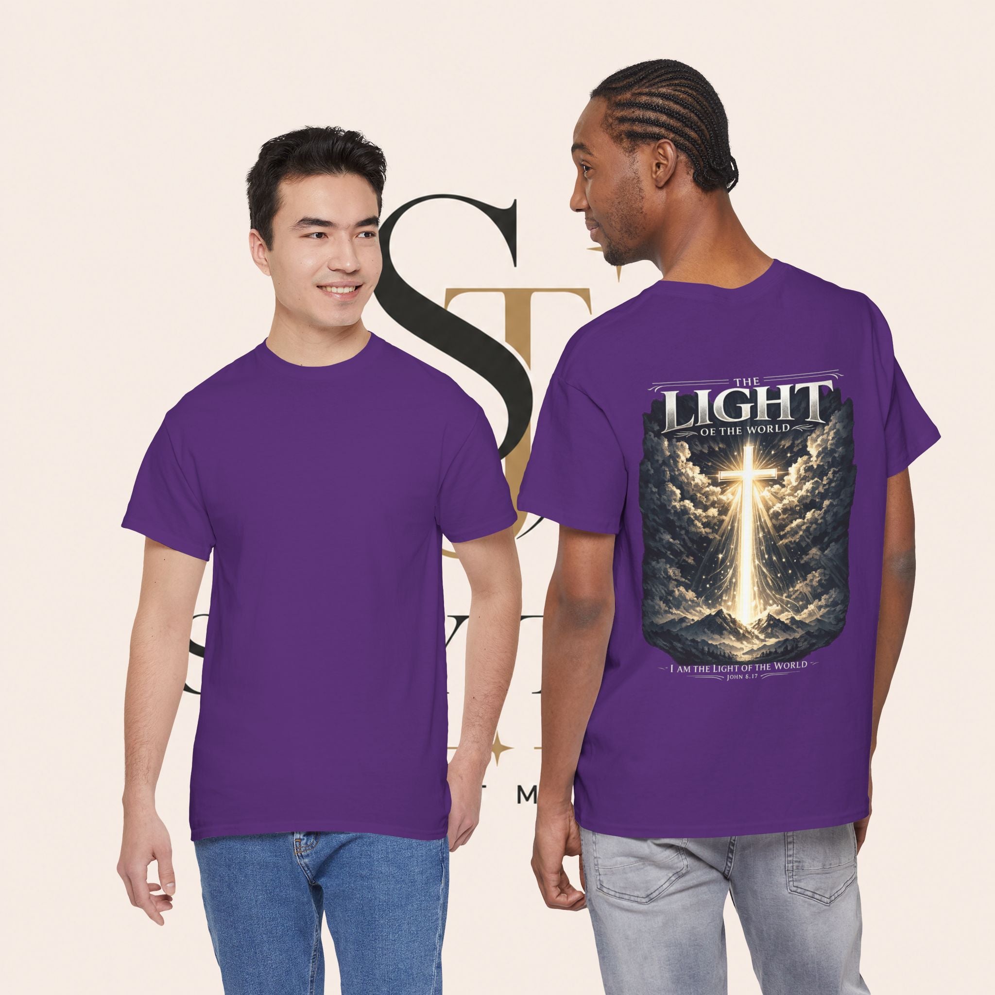 T‑Shirt — “The Light of the World” Graphic Tee (Christian Religious Design)