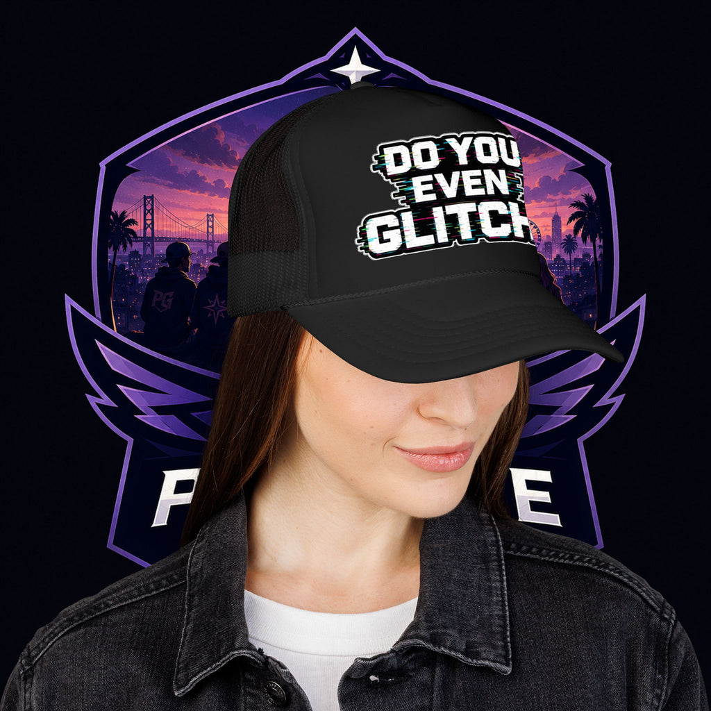 PG Lola's Do You Even Glitch? Foam Trucker Hat
